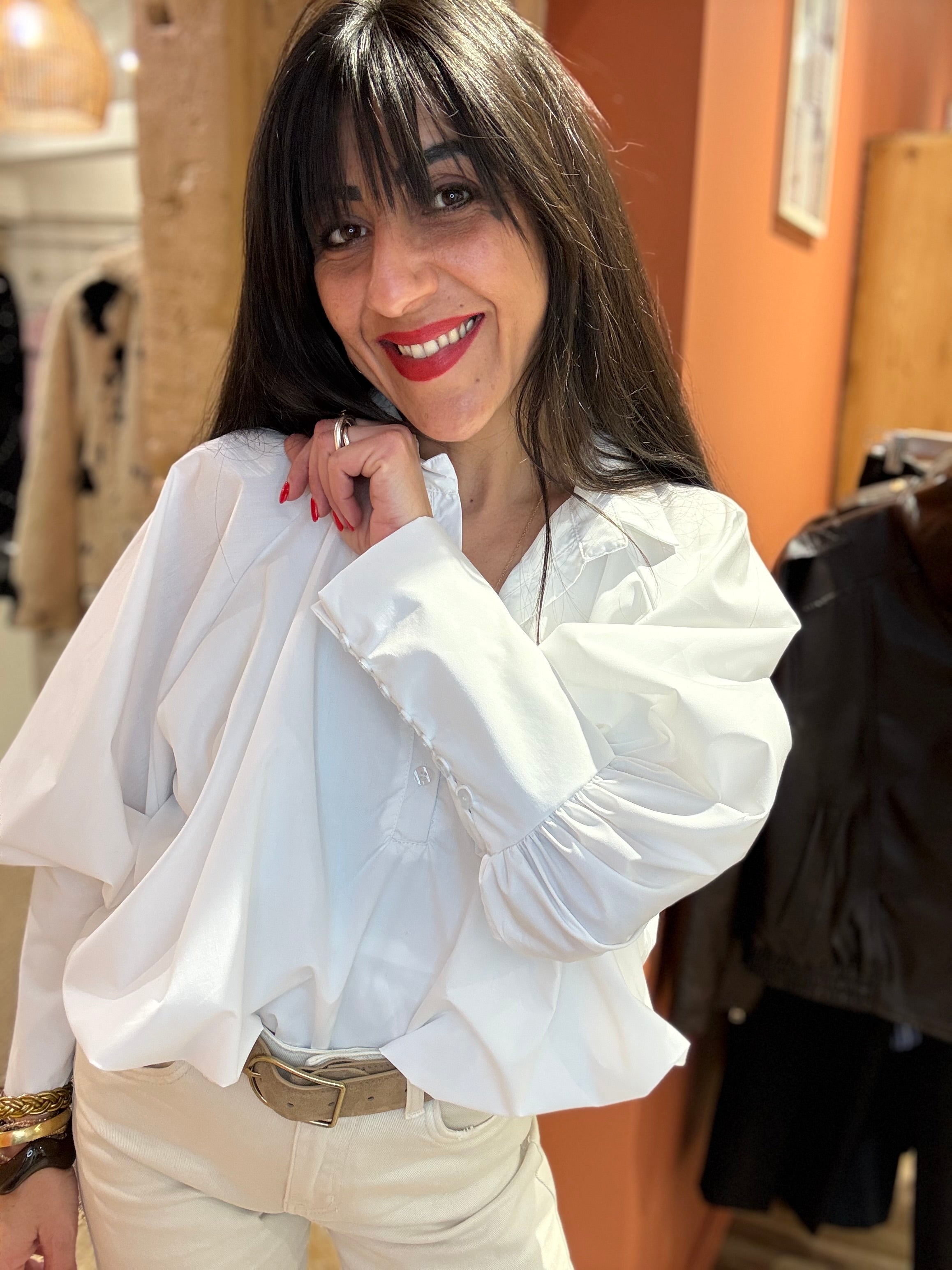 La chemise manches ballons