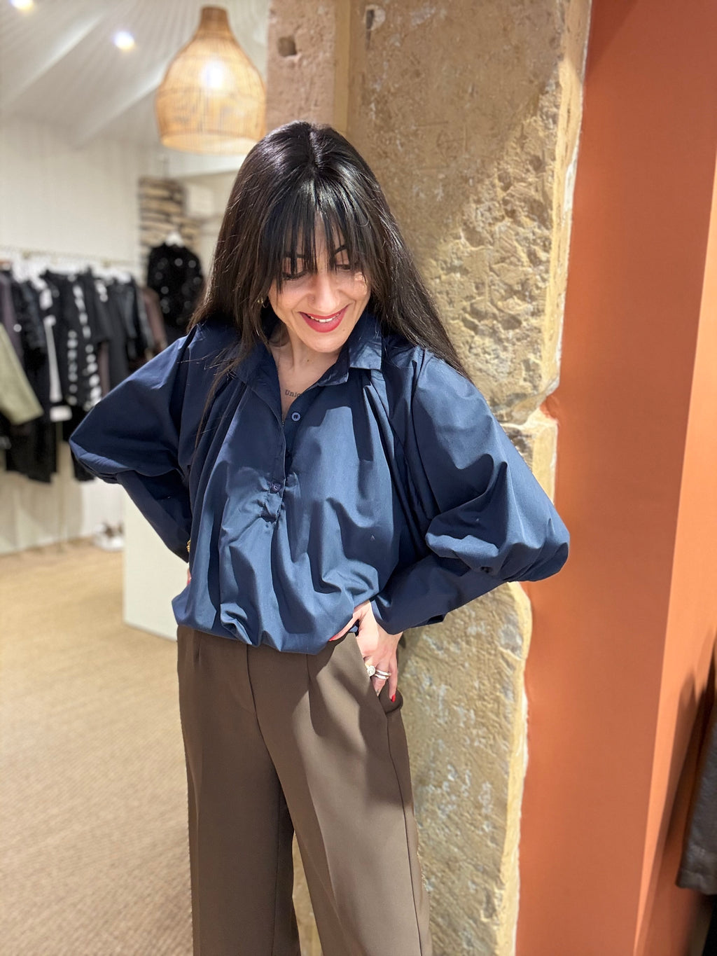 La chemise manches ballons