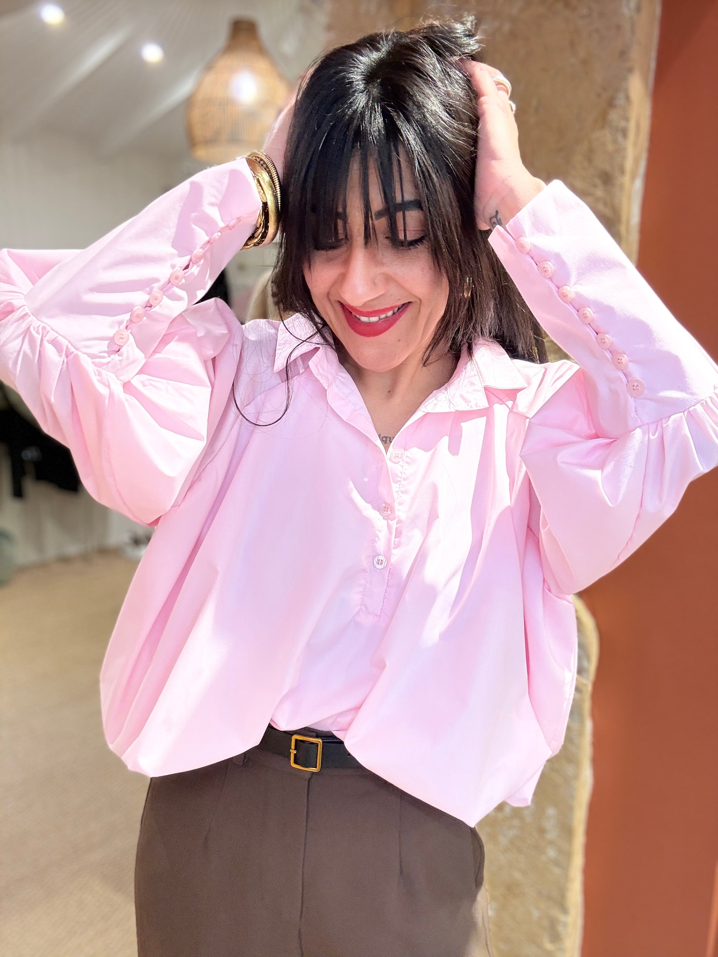 La chemise manches ballons