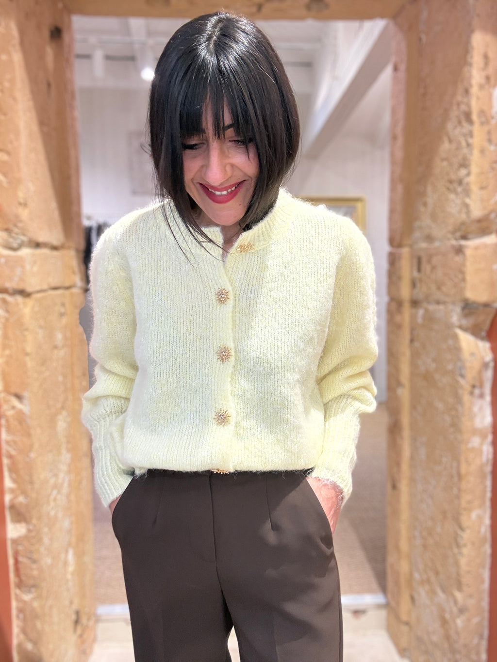Gilet bouton soleil
