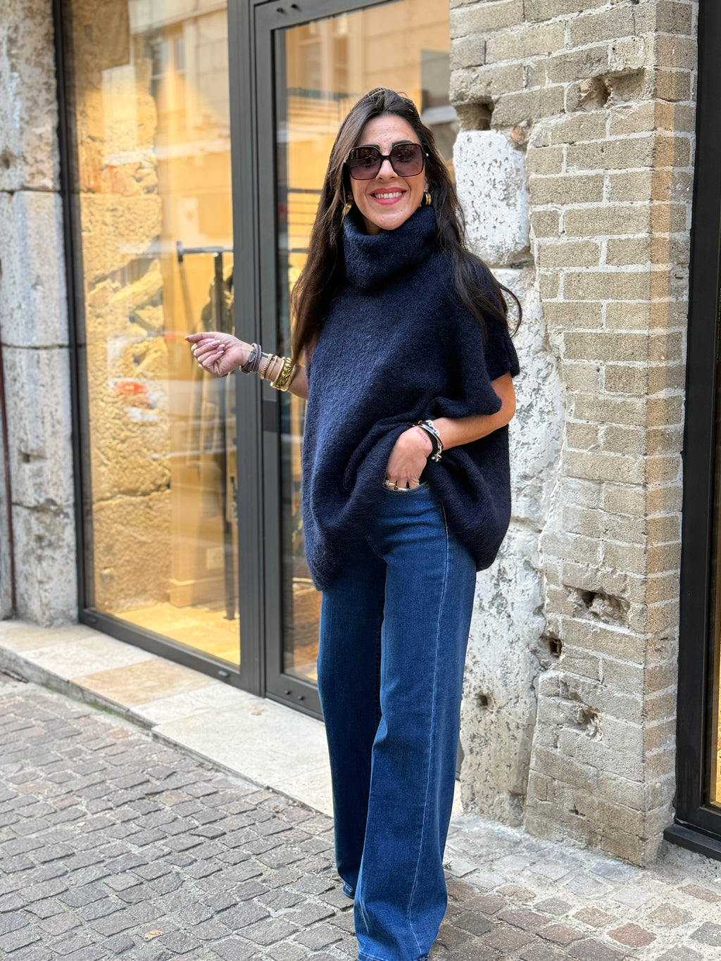 Pull sans manches kid mohair