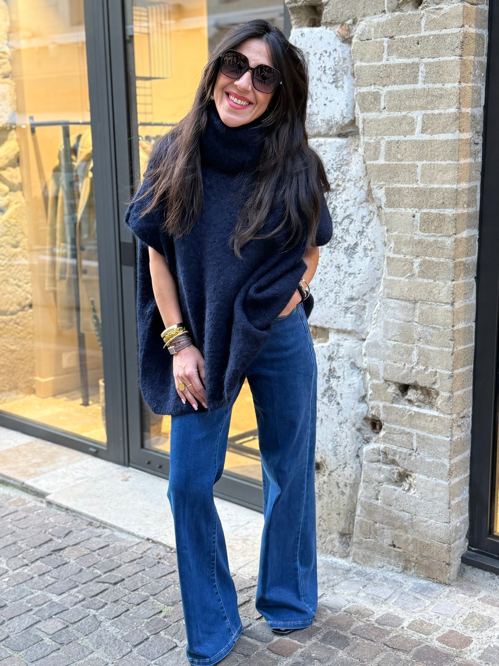 Pull sans manches kid mohair