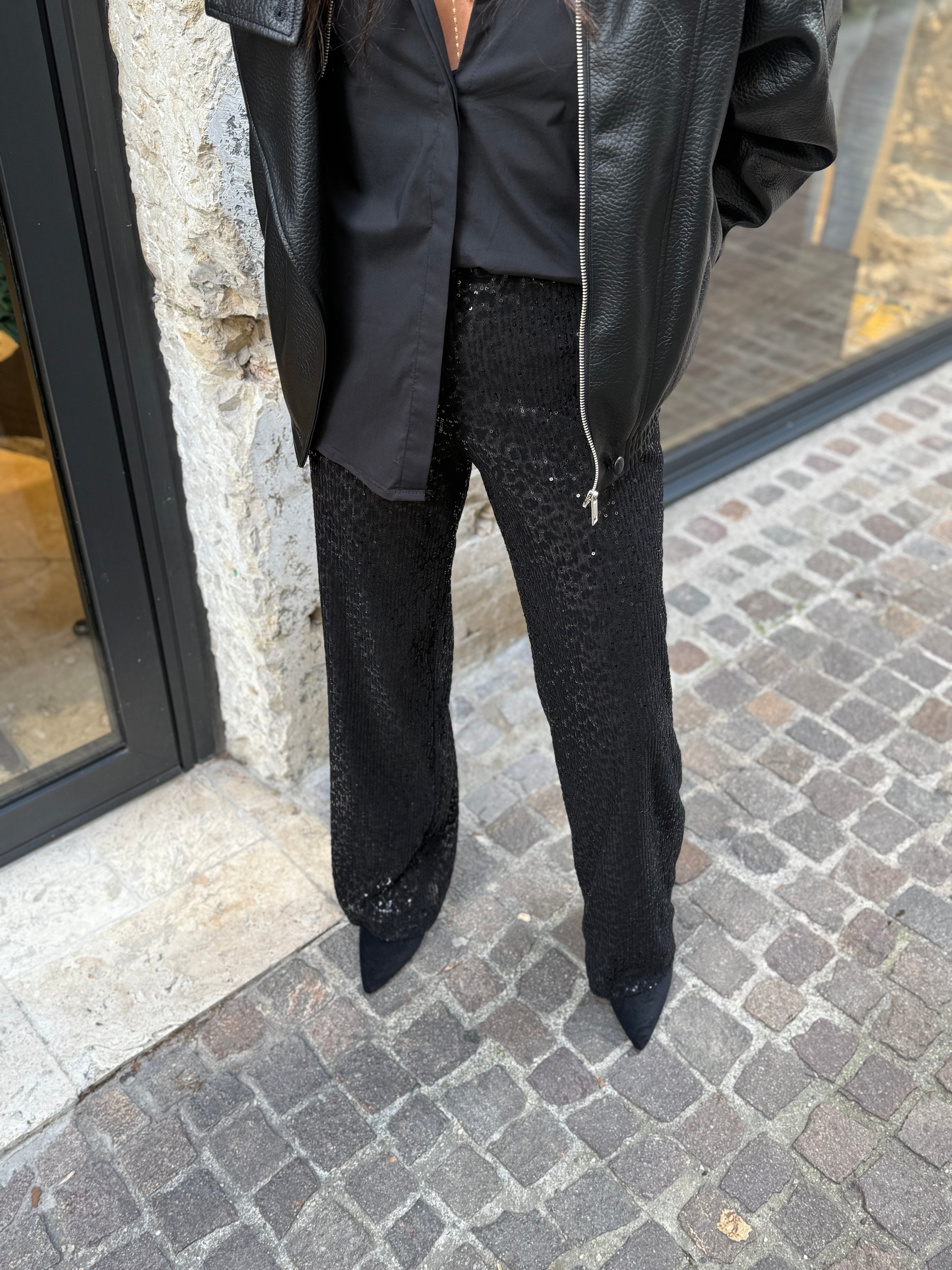 Pantalon en sequins