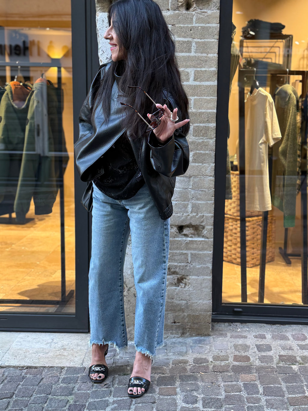 Veste en simili cuir