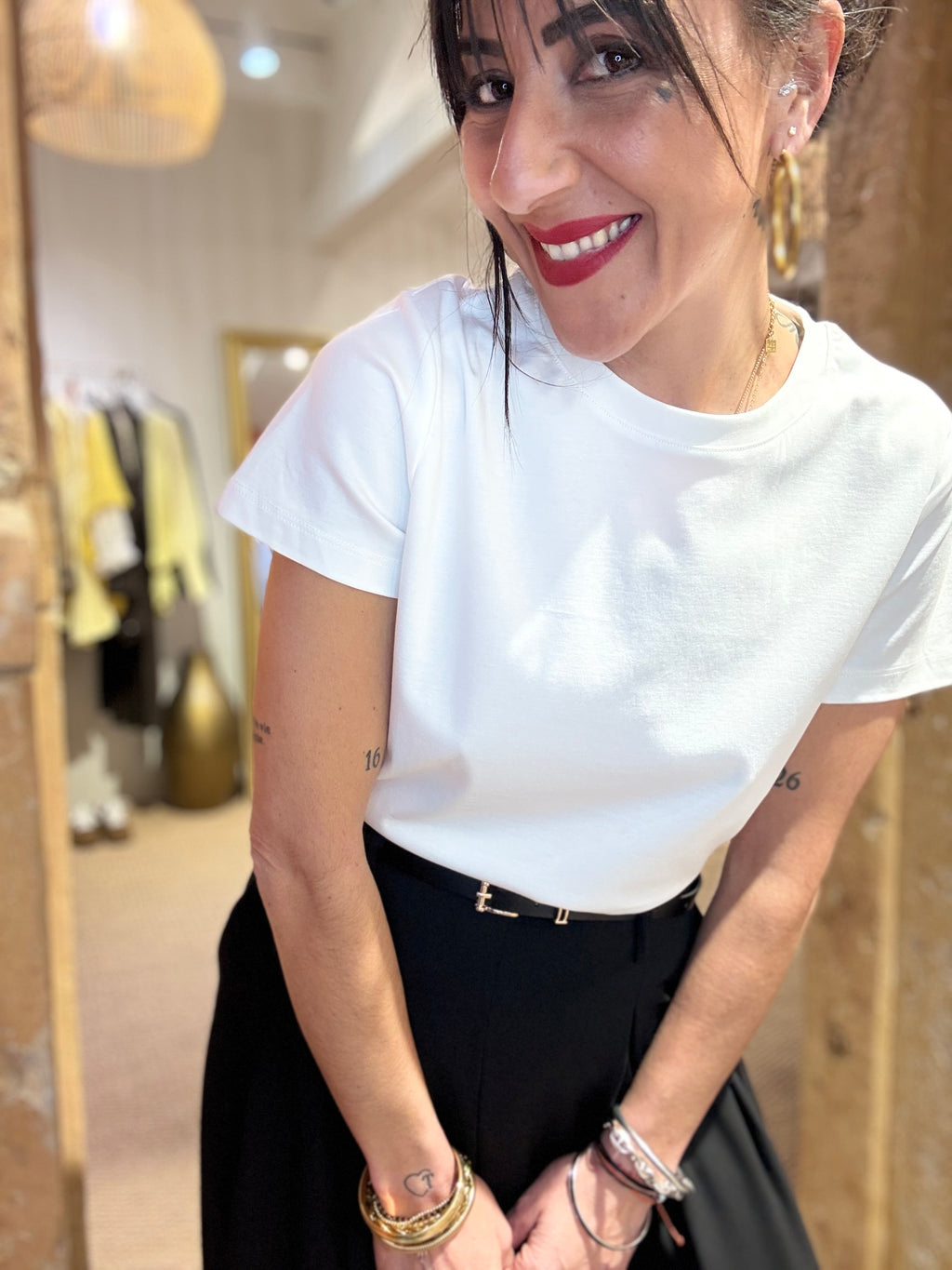 TEE SHIRT BASIC BLANC