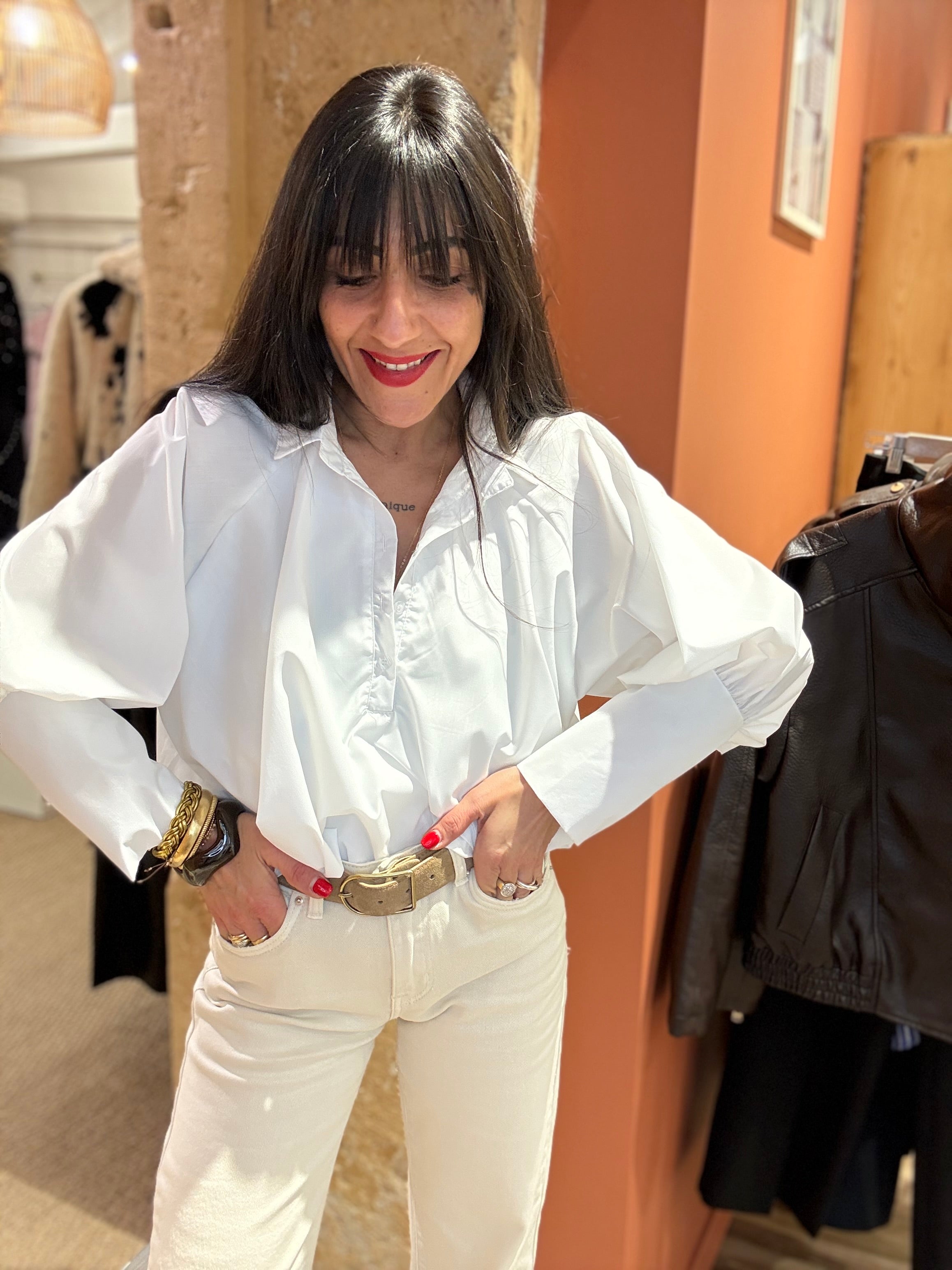 La chemise manches ballons