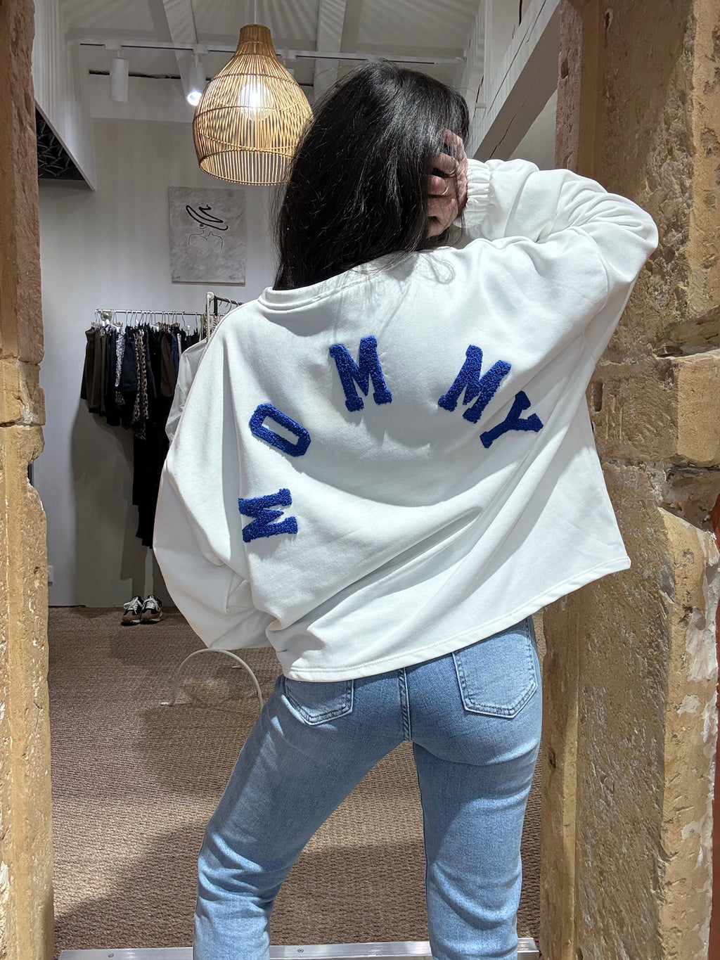 SWEAT MOMMY BLANC