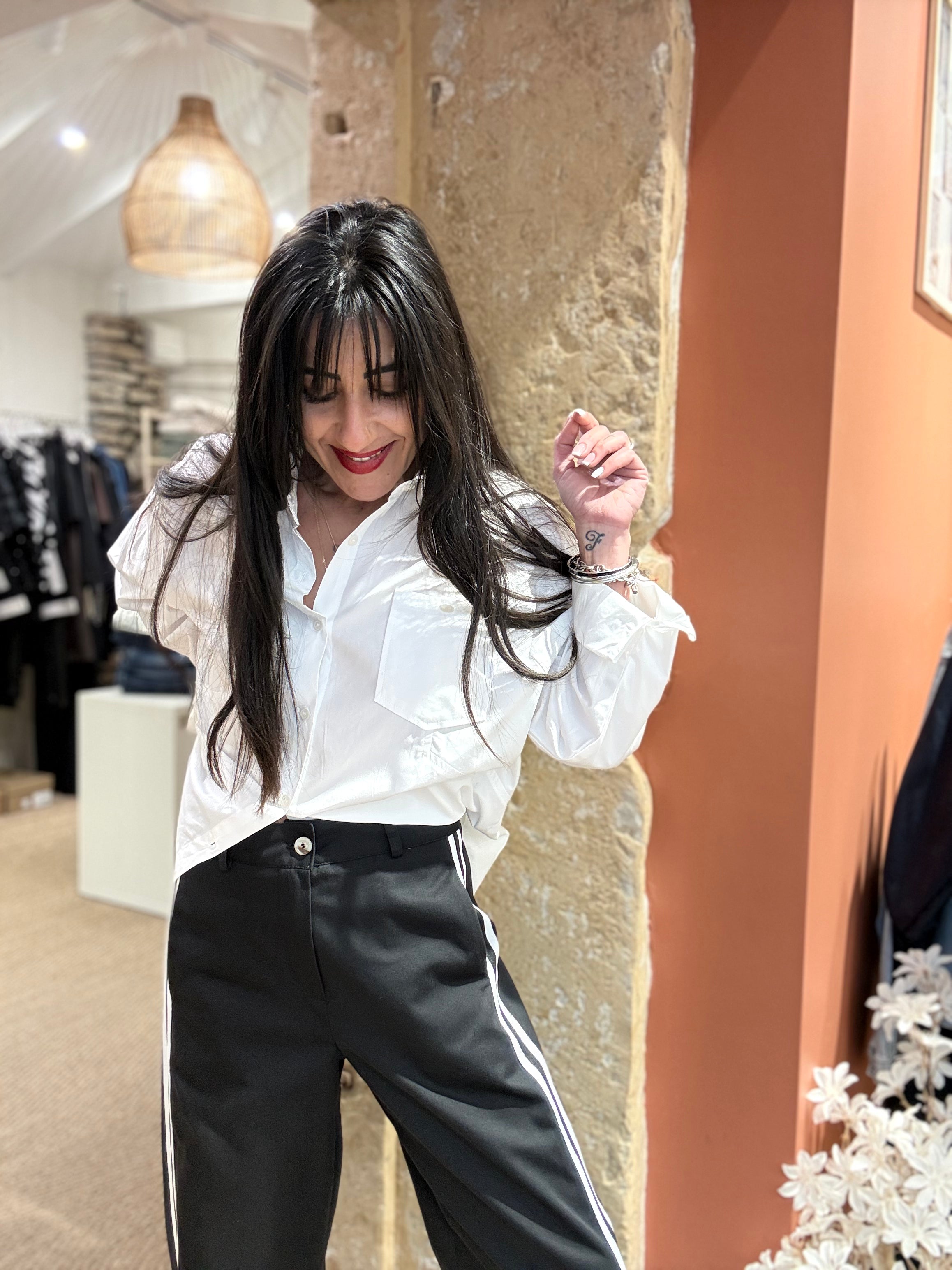 CHEMISE BLANCHE EN POPELINE DE COTON