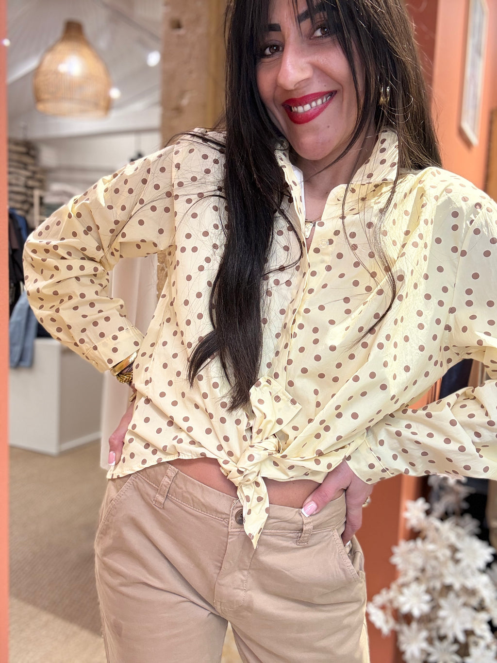 CHEMISE A POIS