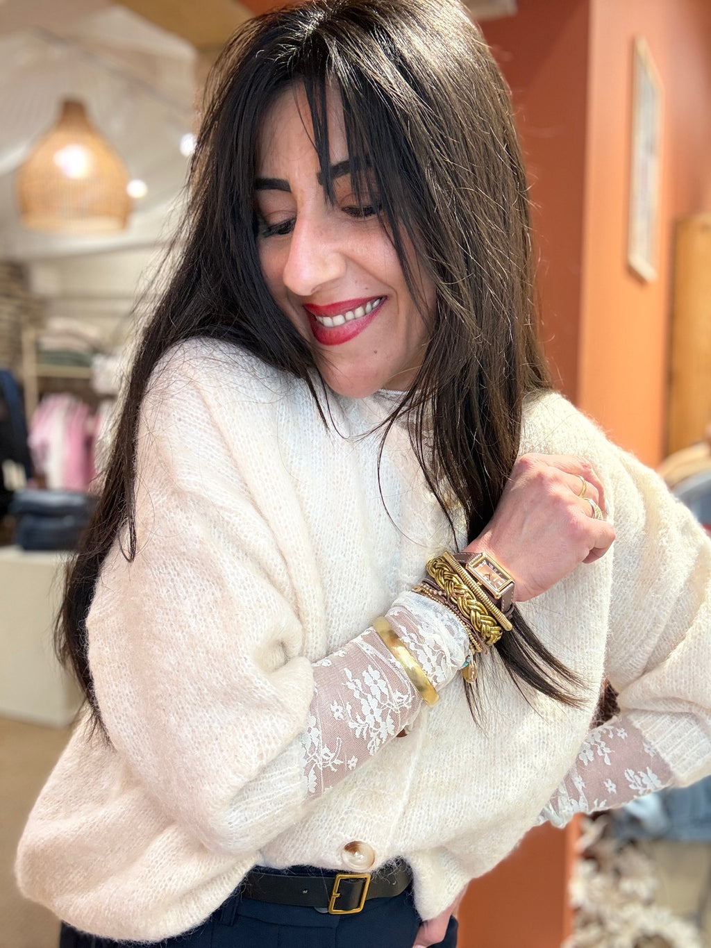 GILET EN LAINE TOUT DOUX