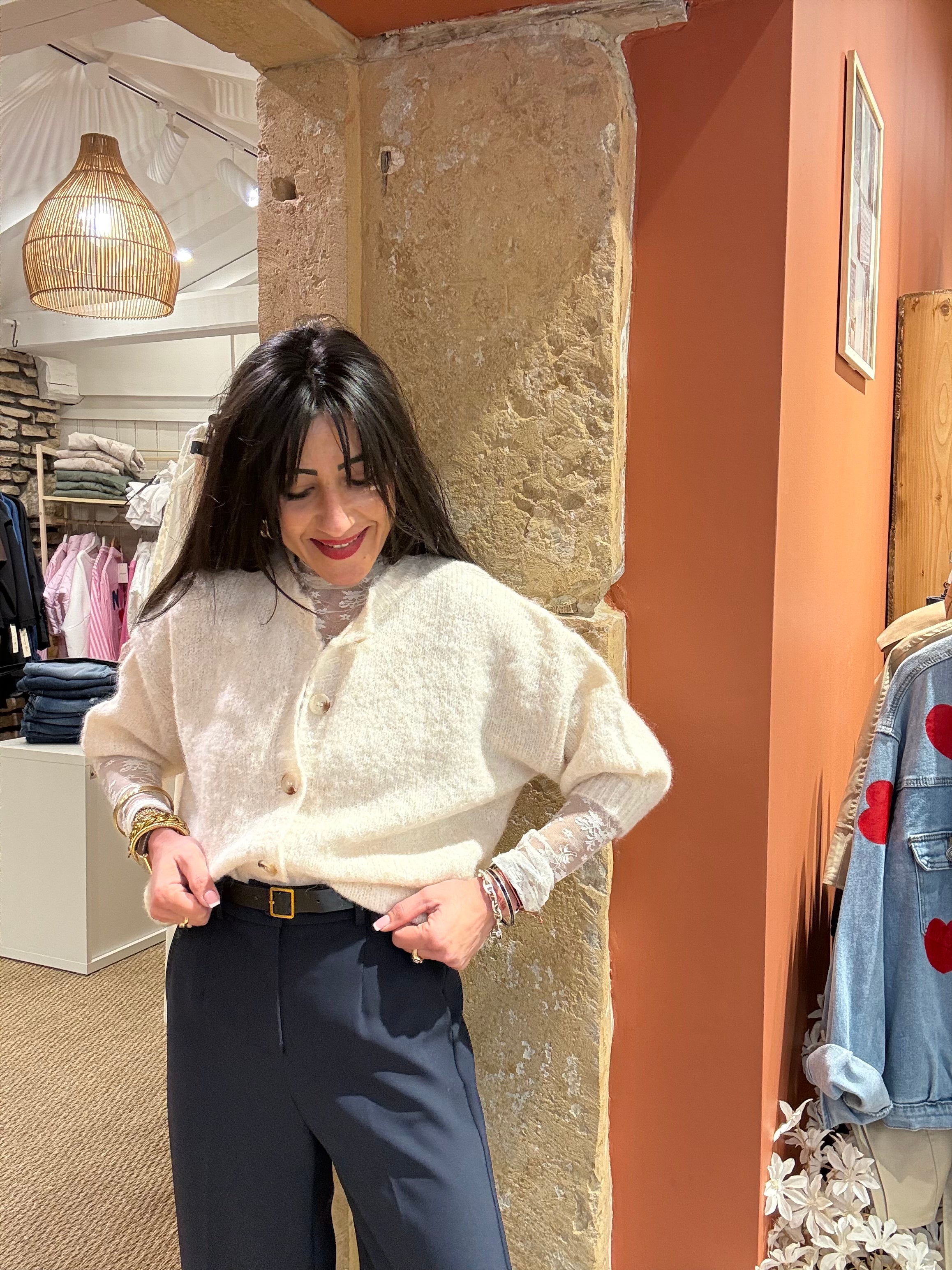 GILET EN LAINE TOUT DOUX