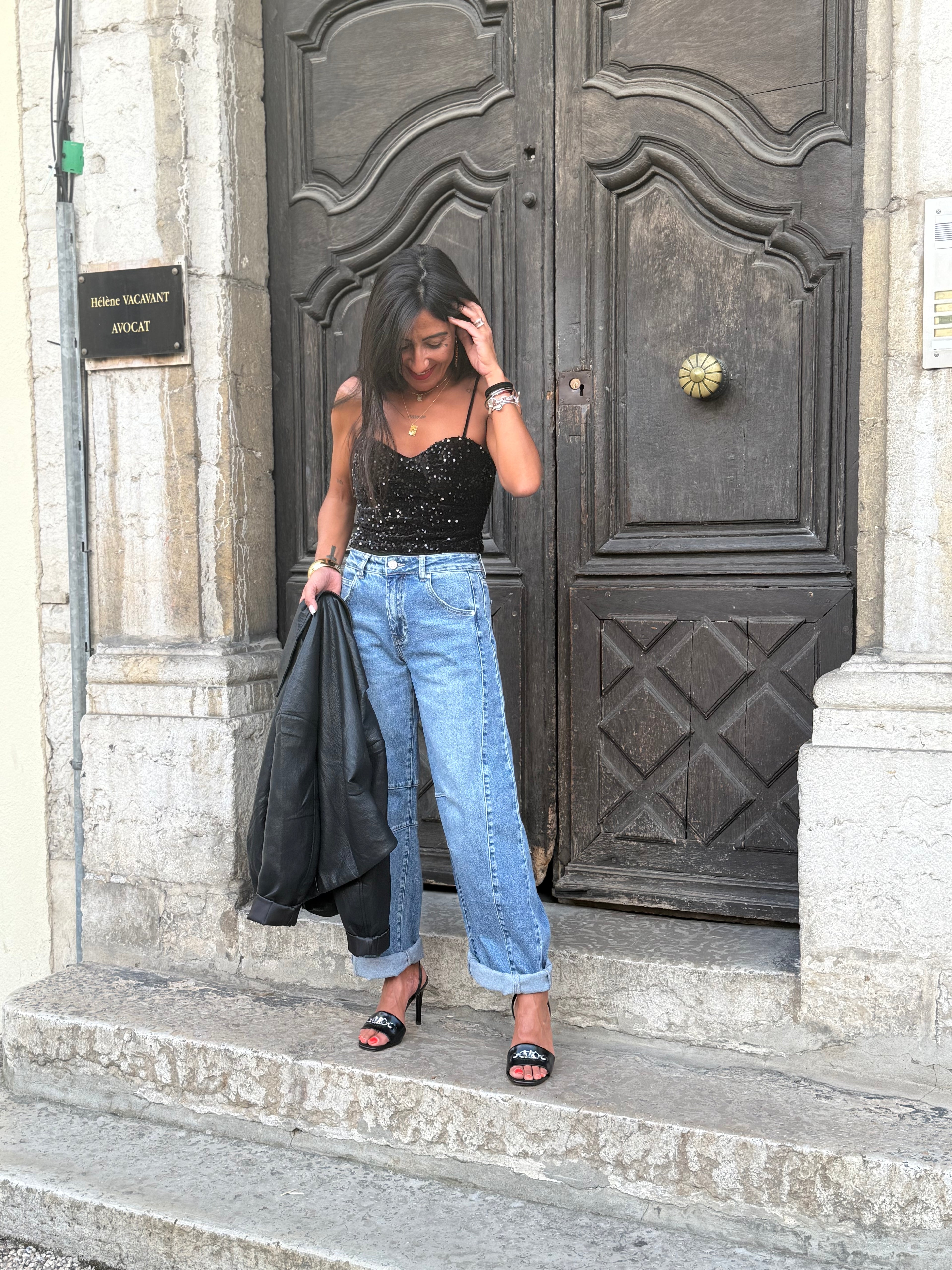 Body Pailleté Velours