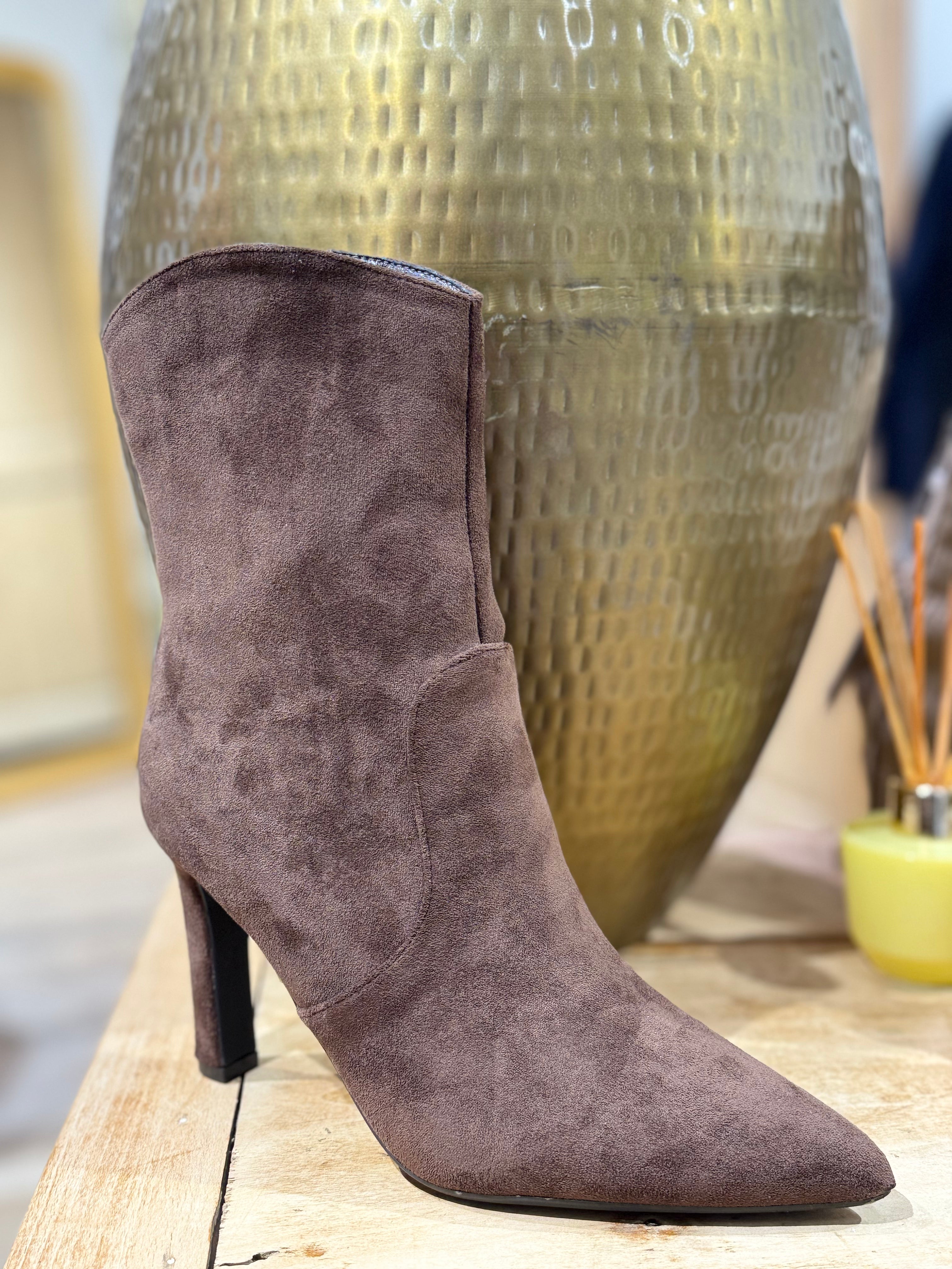 Bottines Daim Choco ou Noir - Prezzo