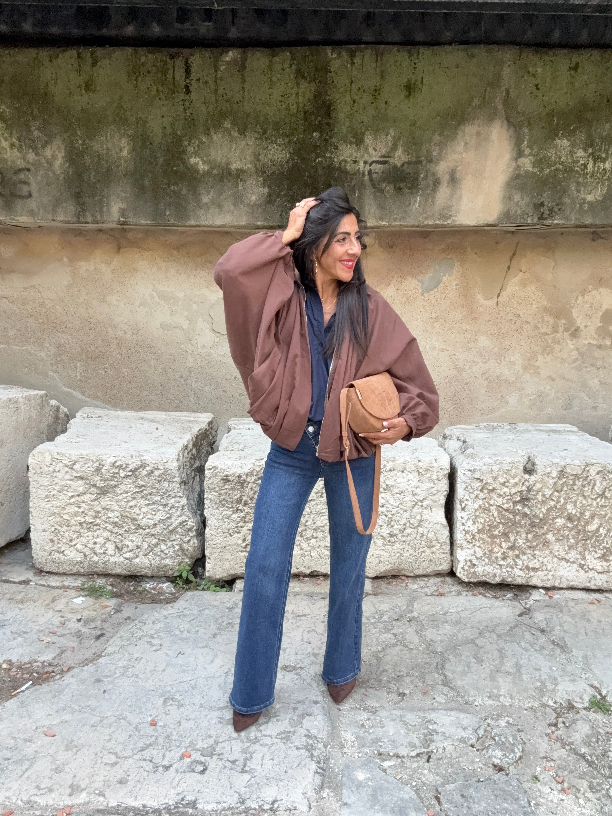 Veste oversize Choco