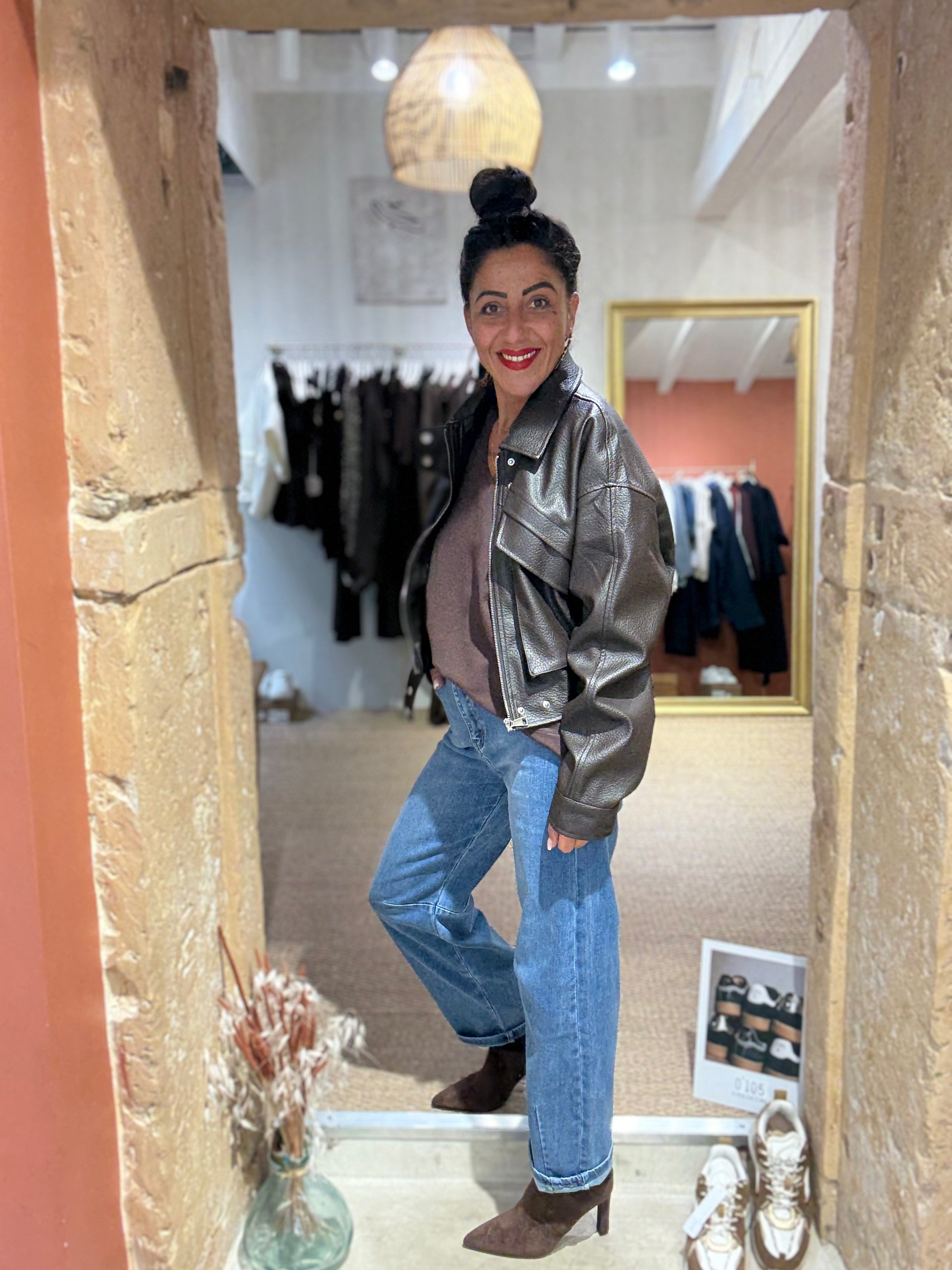 Jeans Ballon Fit - Bleu