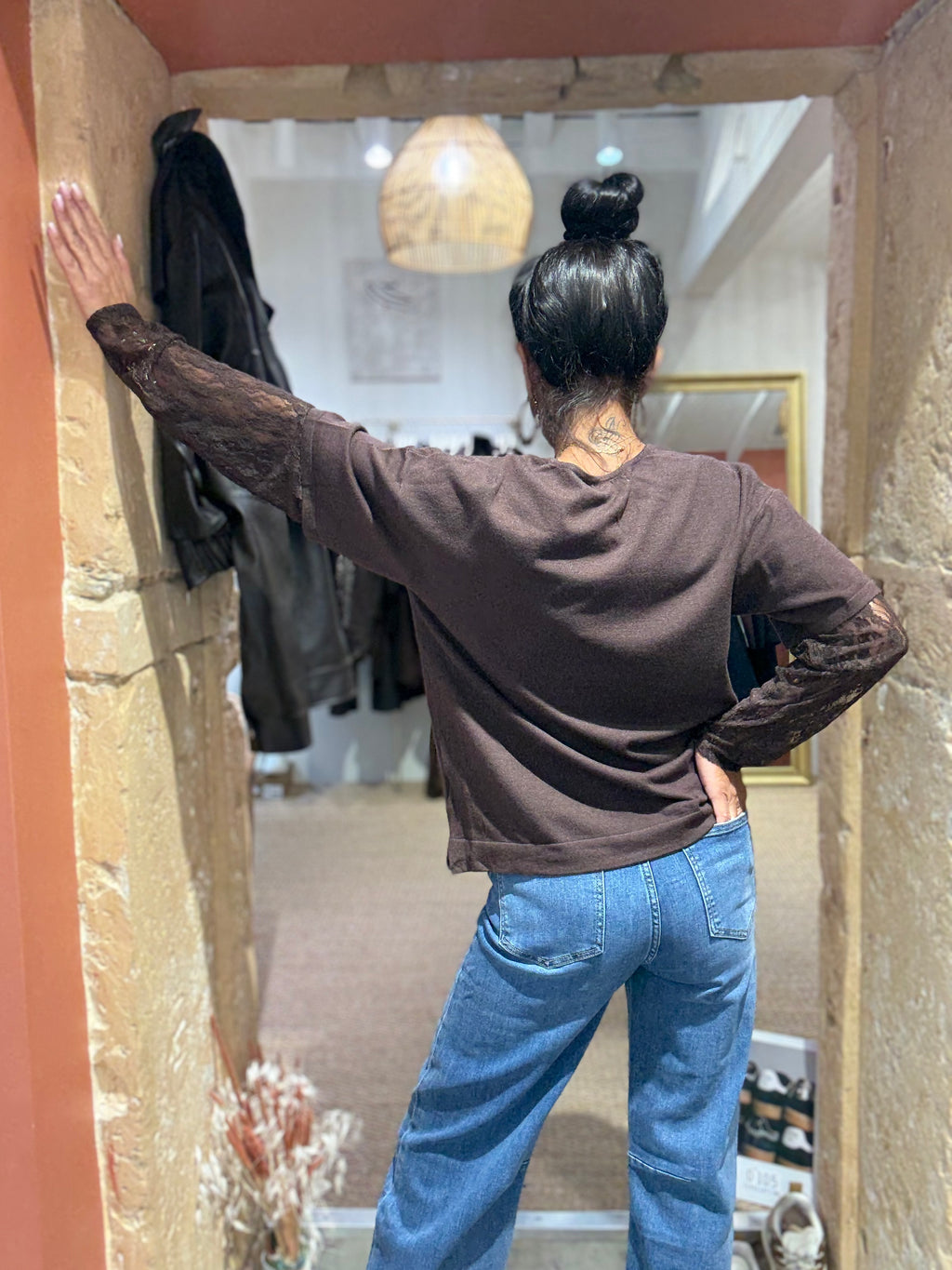 Jeans Ballon Fit - Bleu