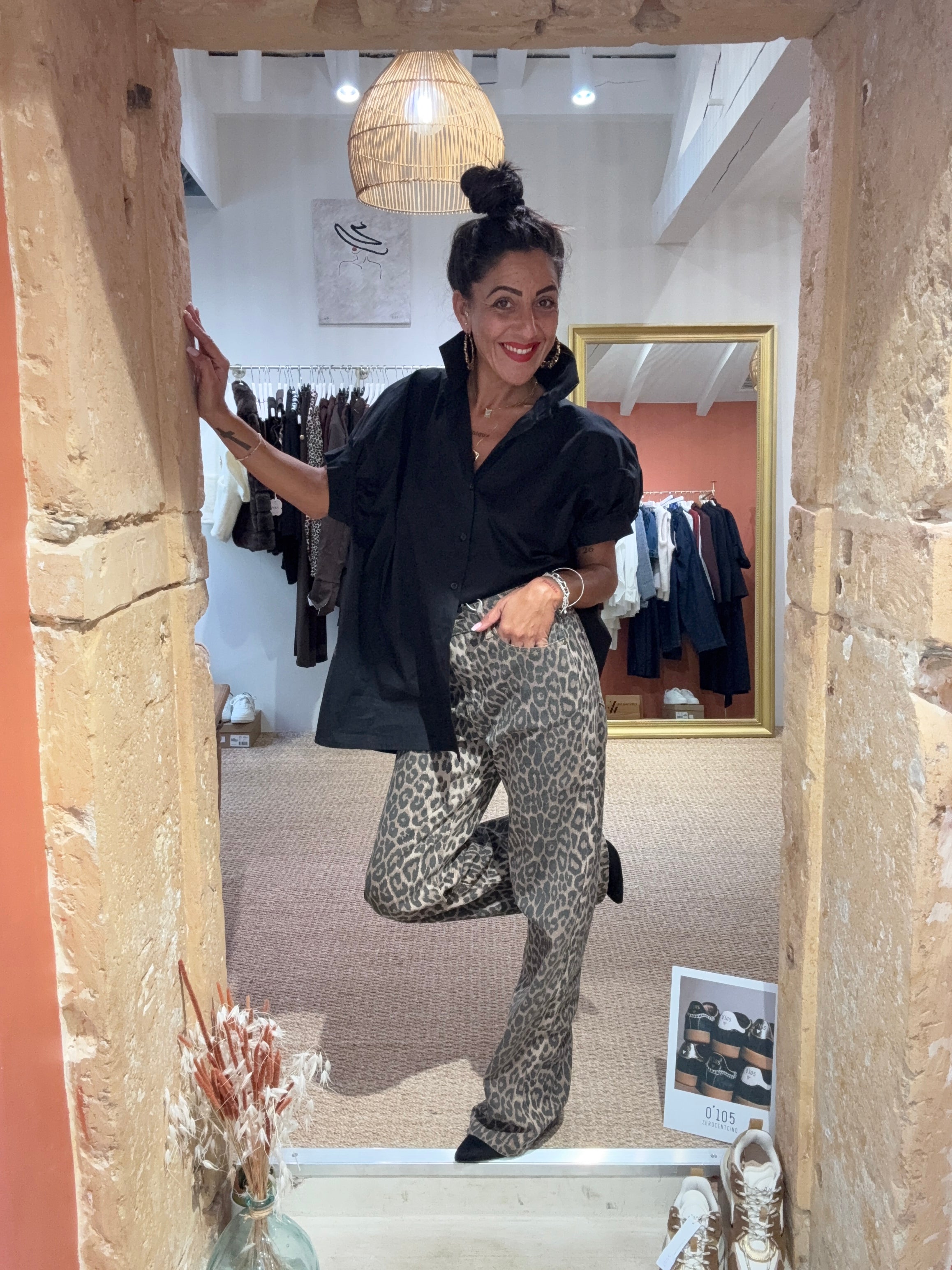 Chemise Bouffante Noir