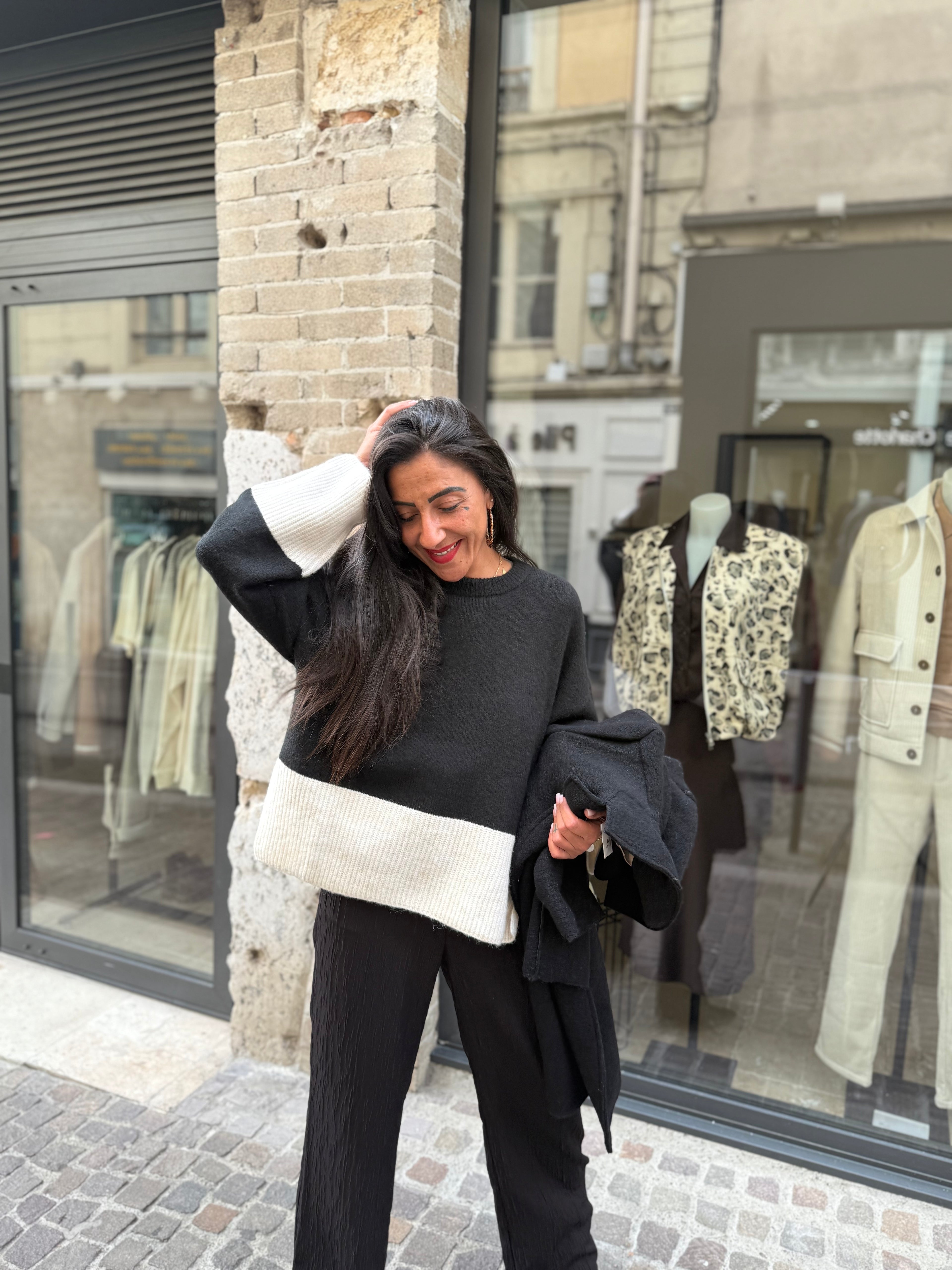 Pull Noir & Blanc - Culture