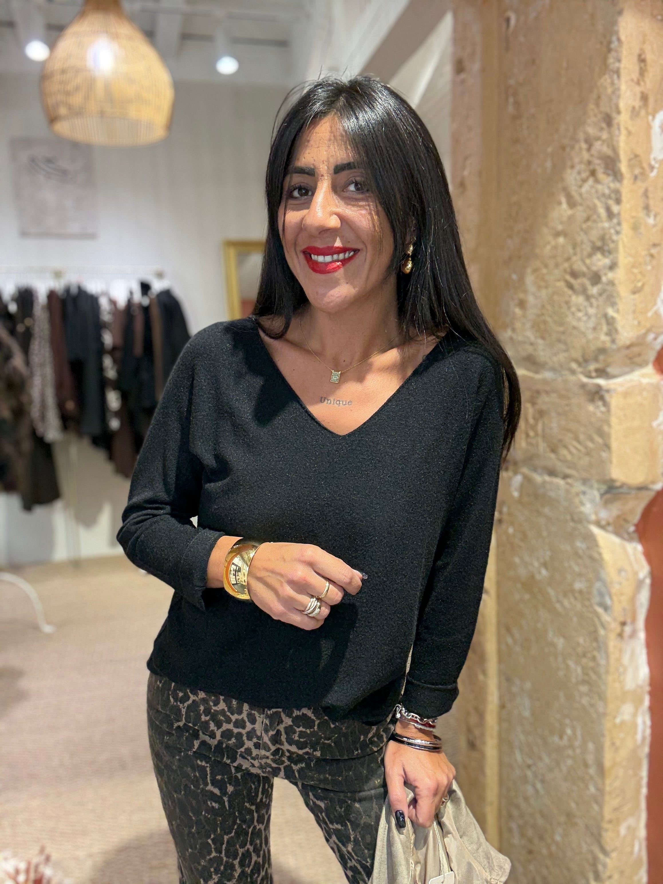 Pull manches longues sans couture