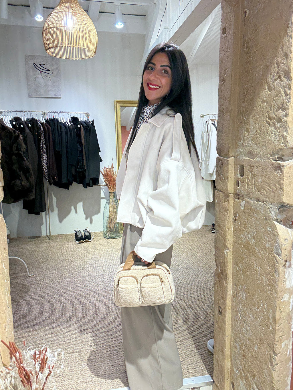 Veste Oversize Suédine