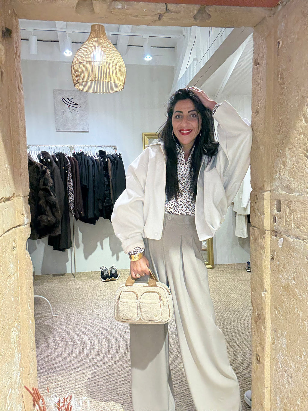 Veste Oversize Suédine