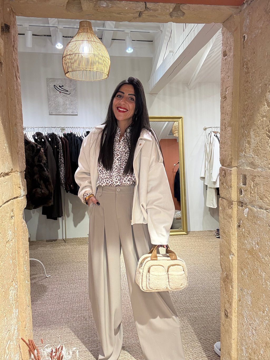 Pantalon à pince - Taupe