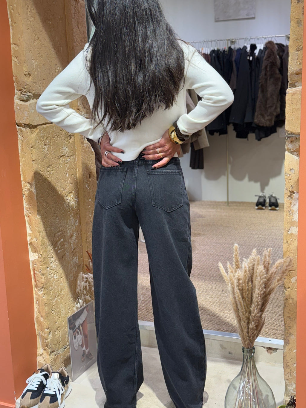 Jeans Wide leg Asymetrique