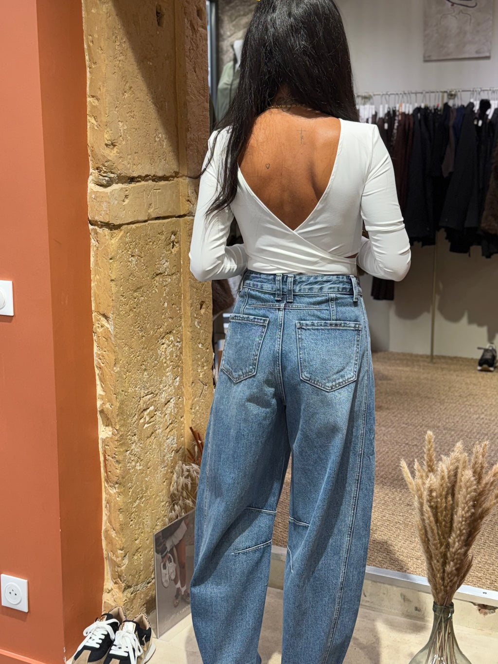 Top Manche Longue Dos Nu