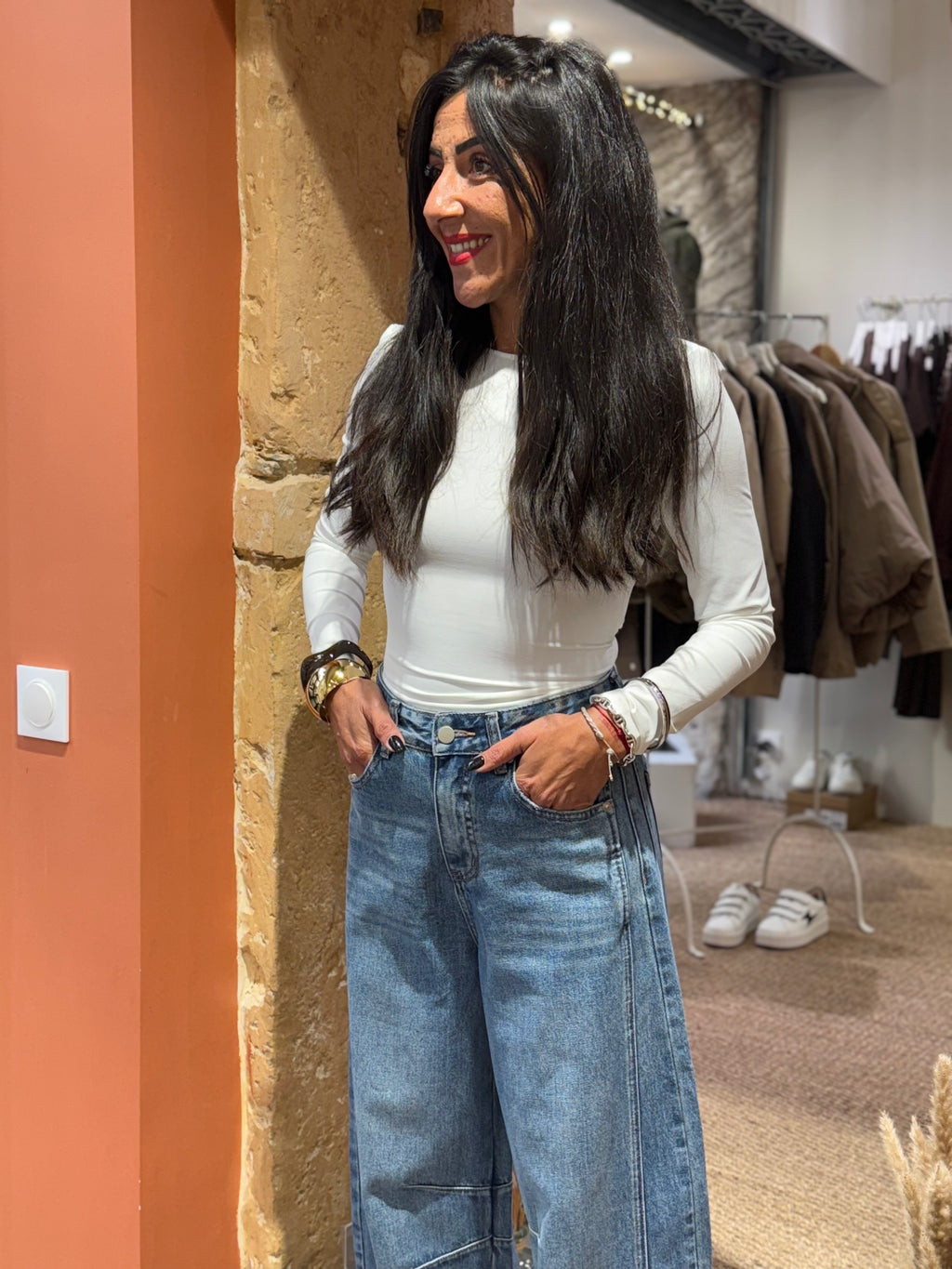 Top Manche Longue Dos Nu