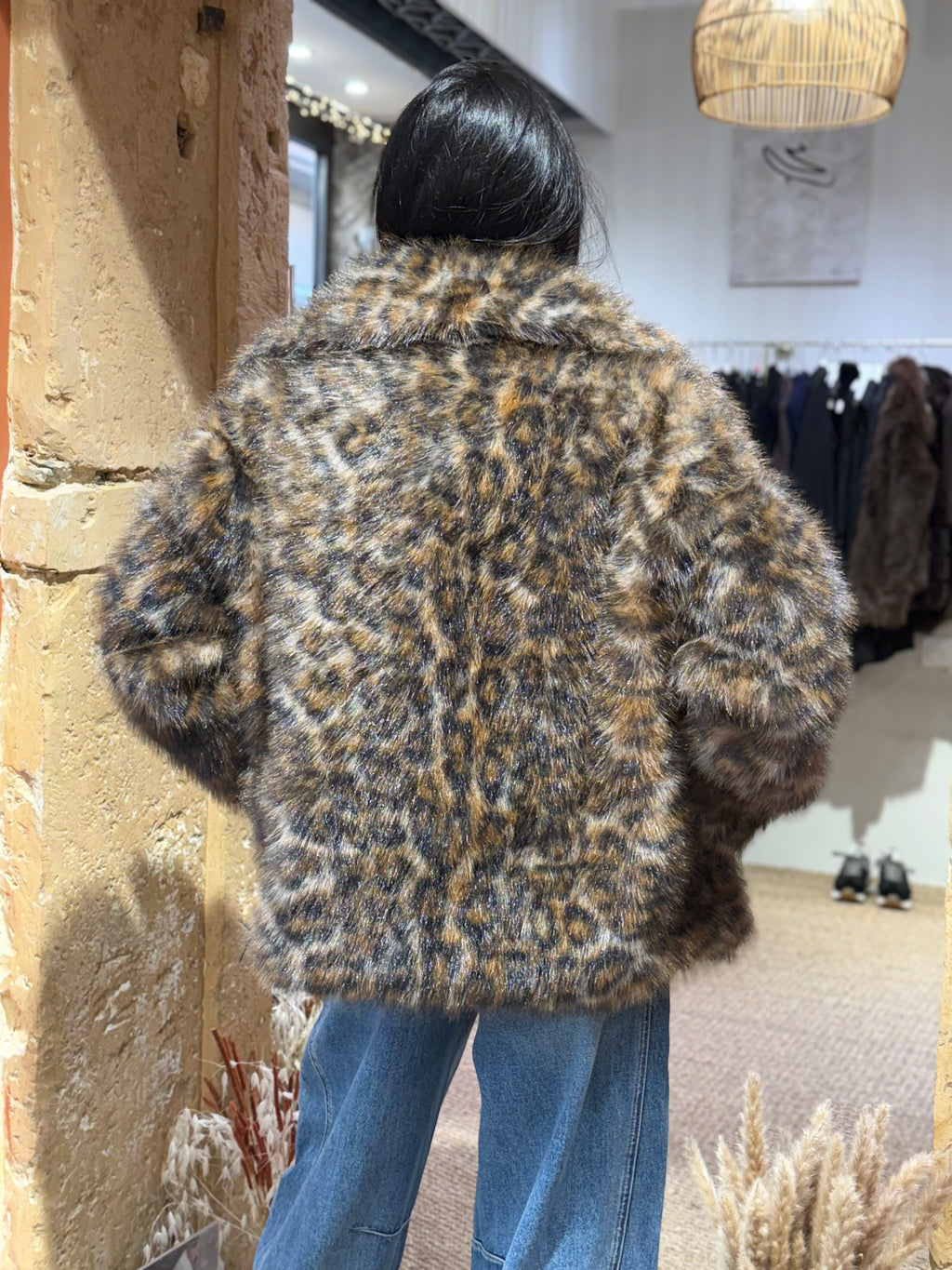 Manteau Fourrure Léopard