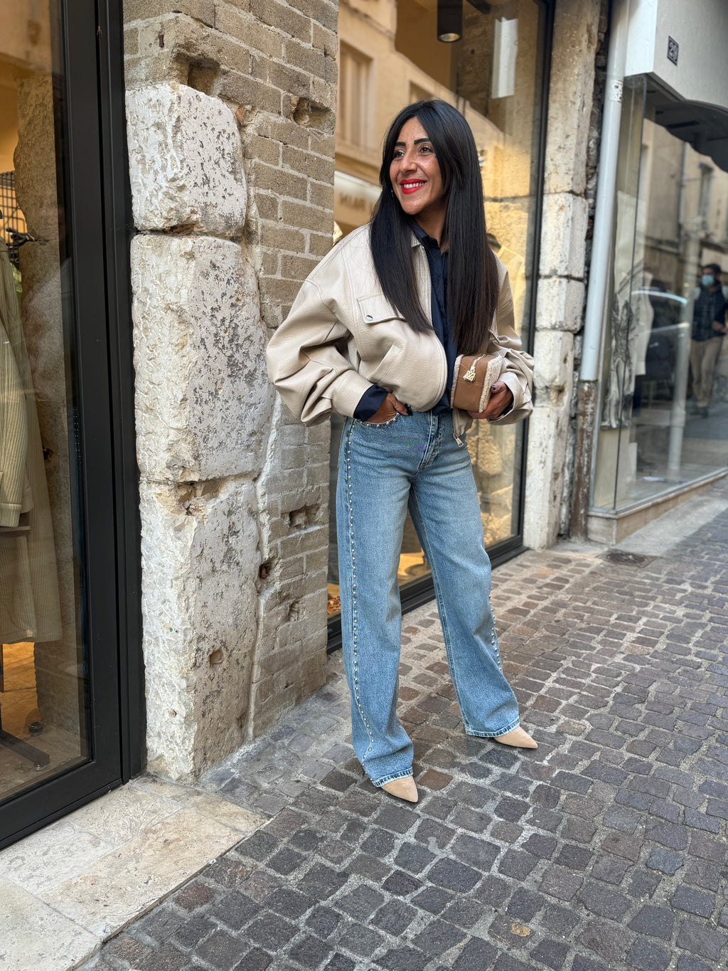 Perfecto Beige Similicuir