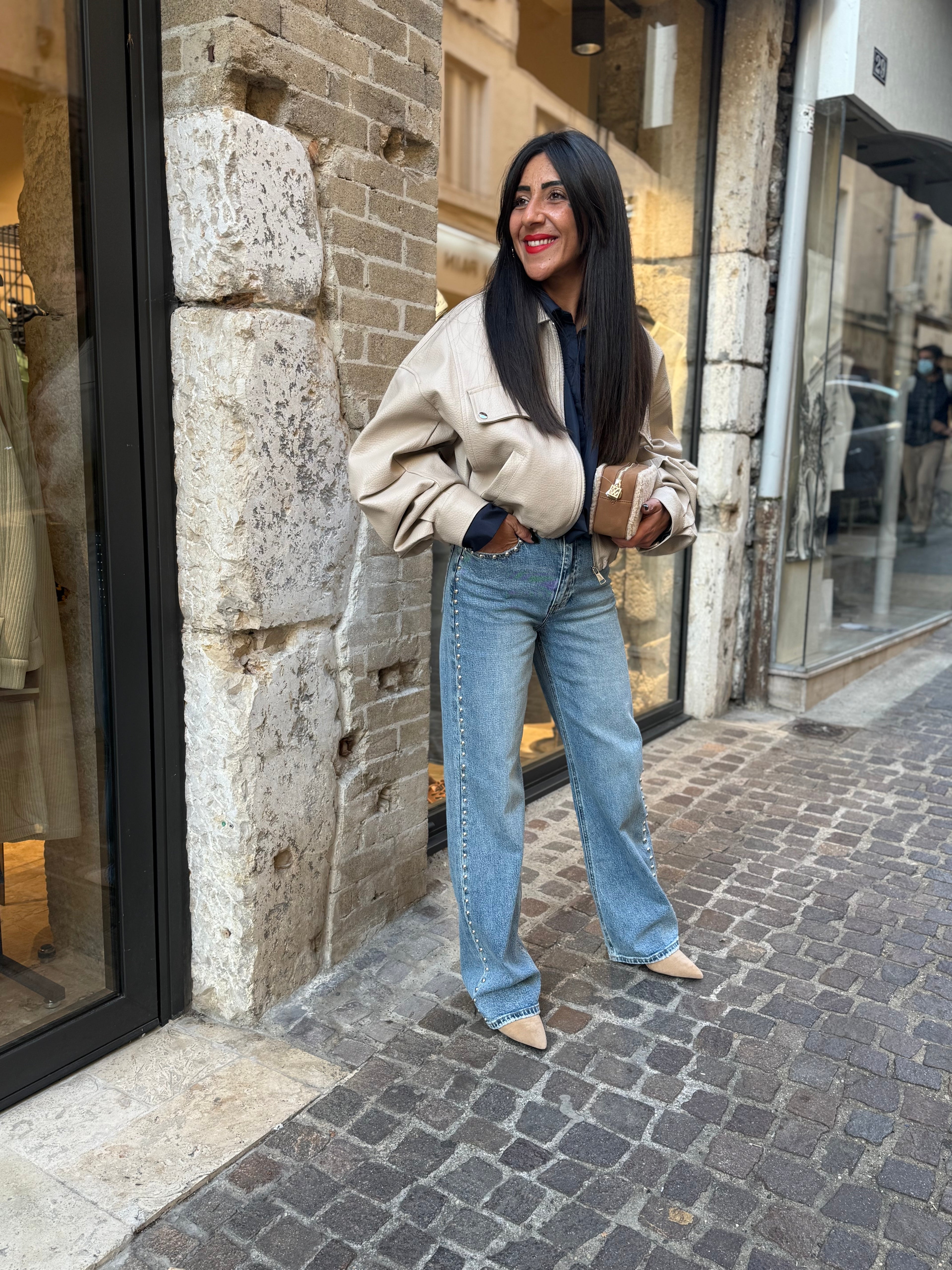 Perfecto Beige Similicuir