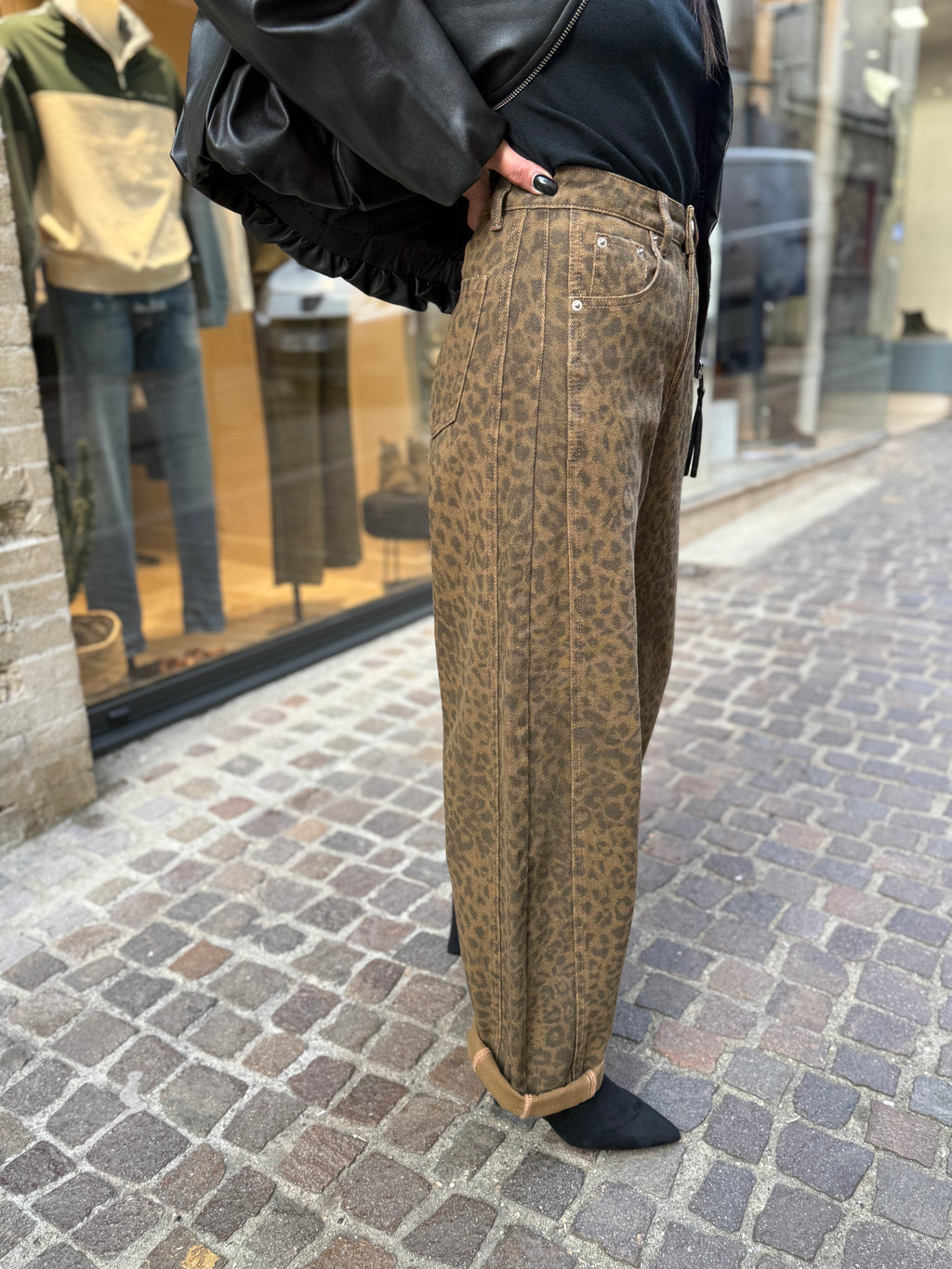 Jeans Ballon - Léopard