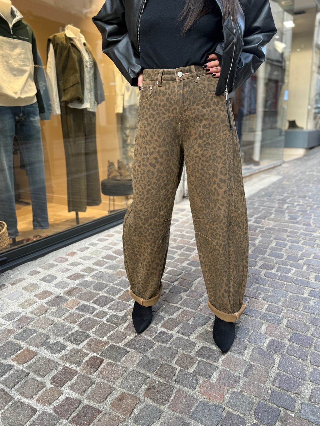Jeans Ballon - Léopard