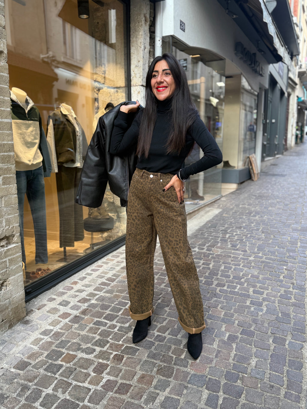 Jeans Ballon - Léopard