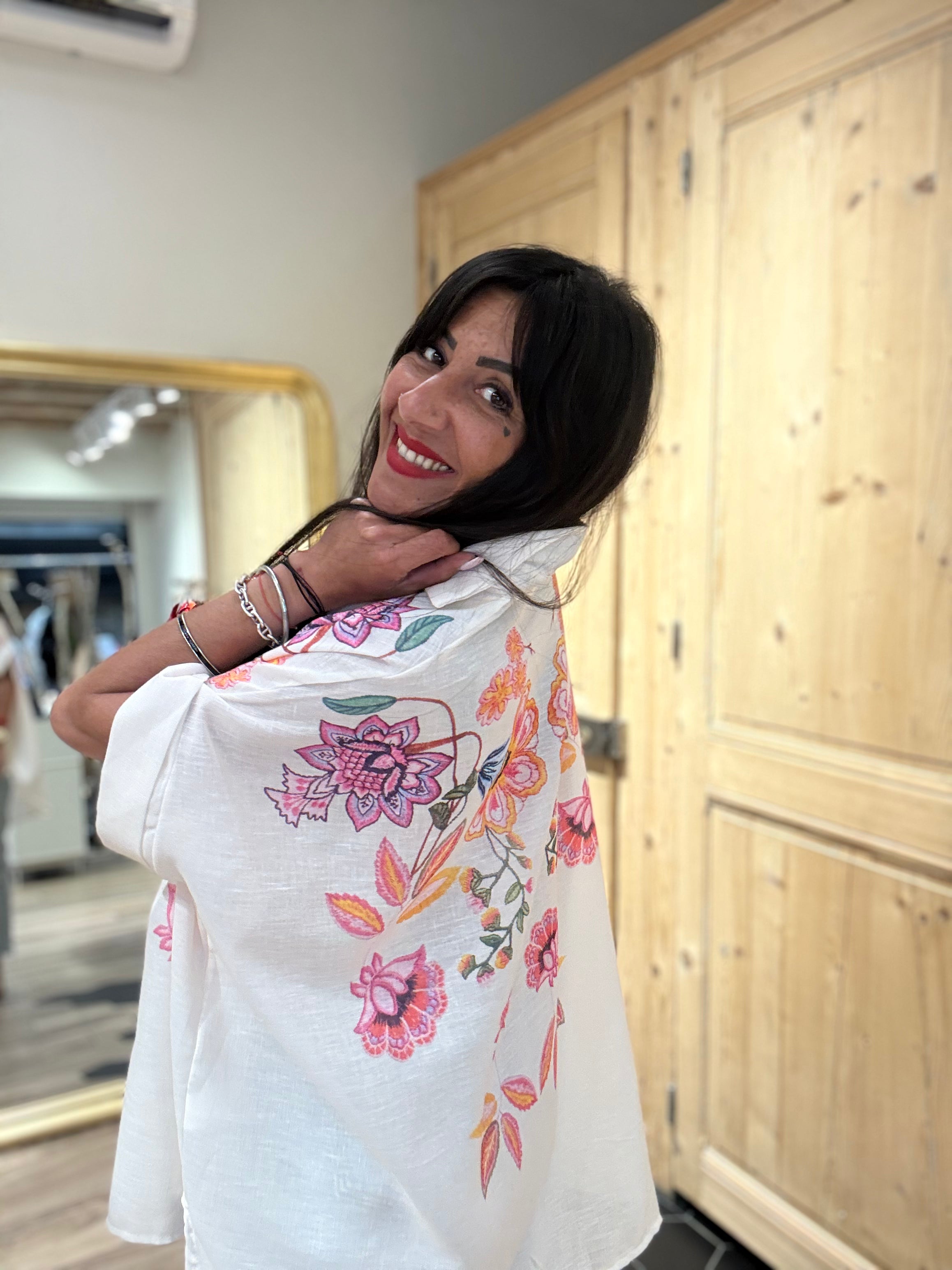 CHEMISE EN COTON ET LIN