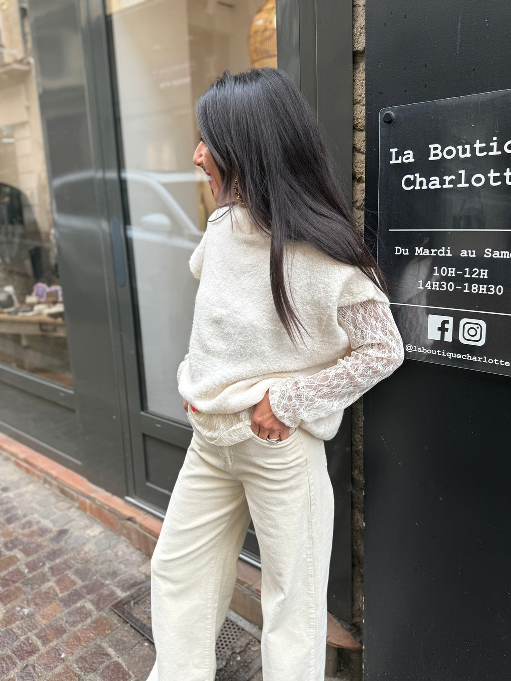 Pull Sans Manches - Dentelle