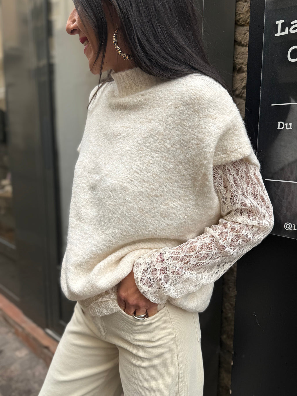 Pull Sans Manches - Dentelle