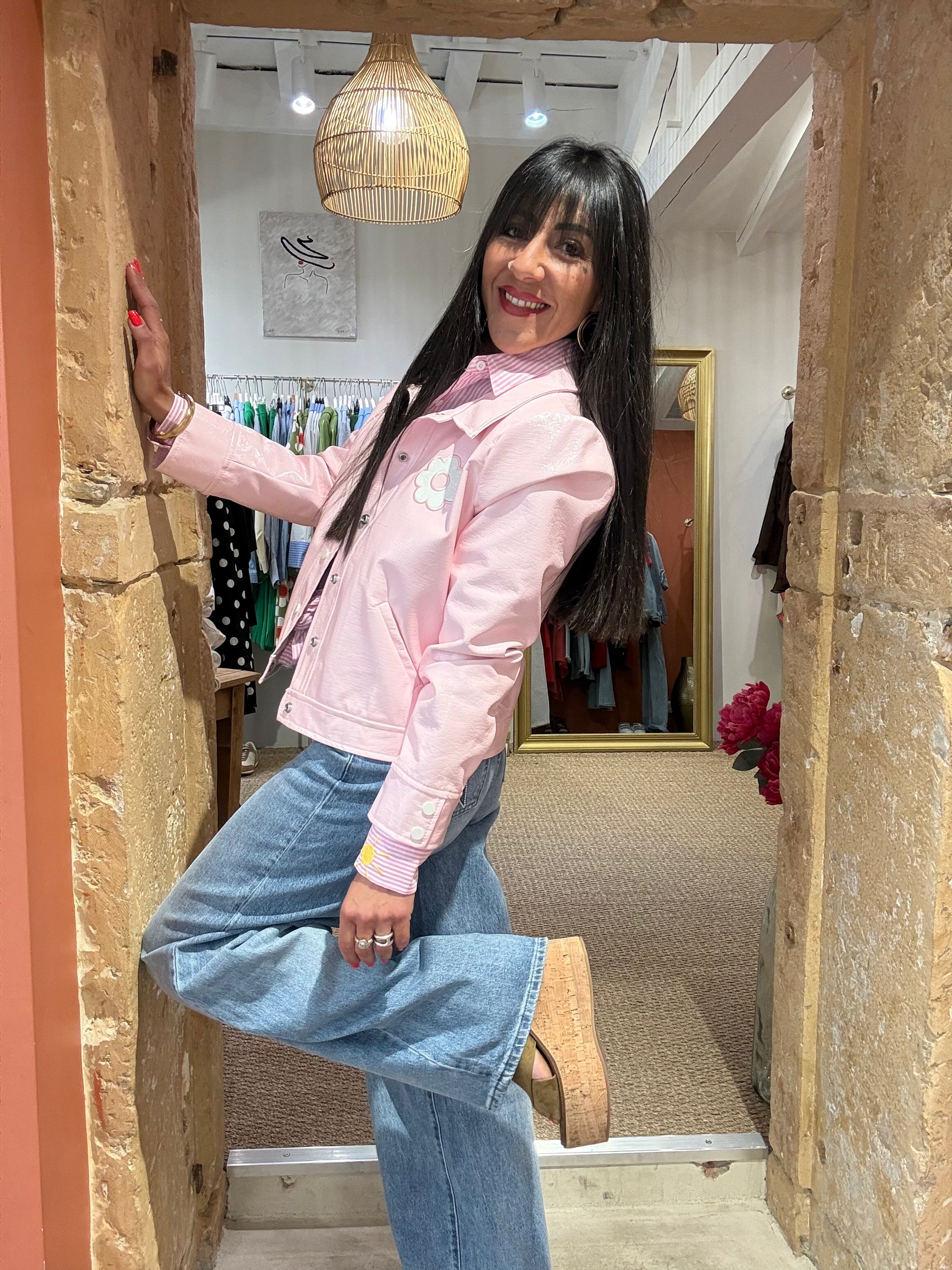 VESTE RETRO EN VINYLE VINTAGE