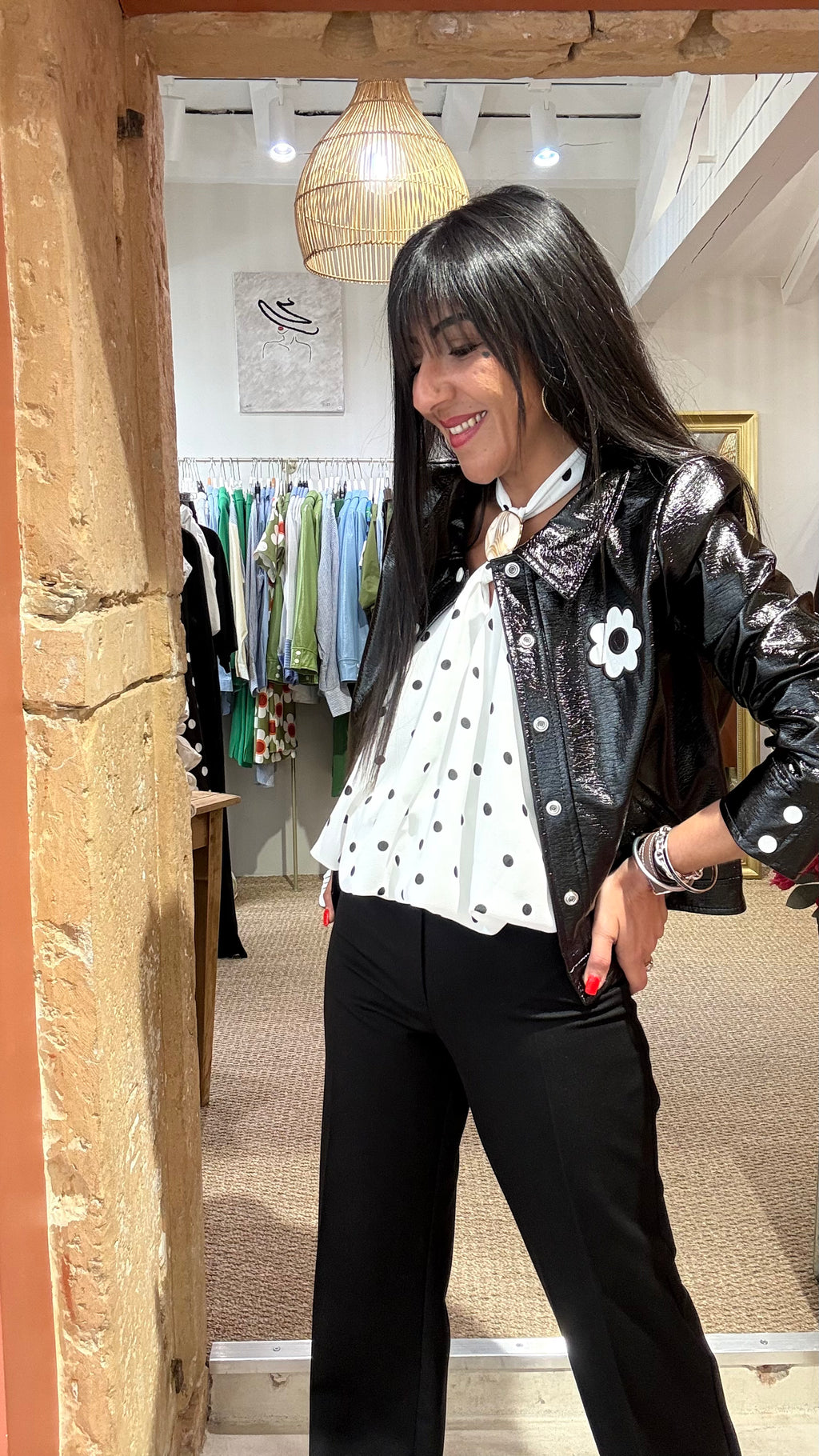 VESTE VINYLNOIR VINTAGE