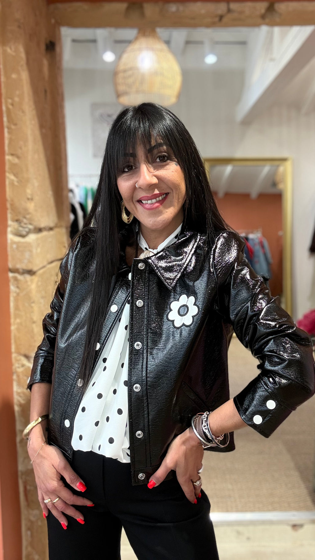 VESTE VINYLNOIR VINTAGE