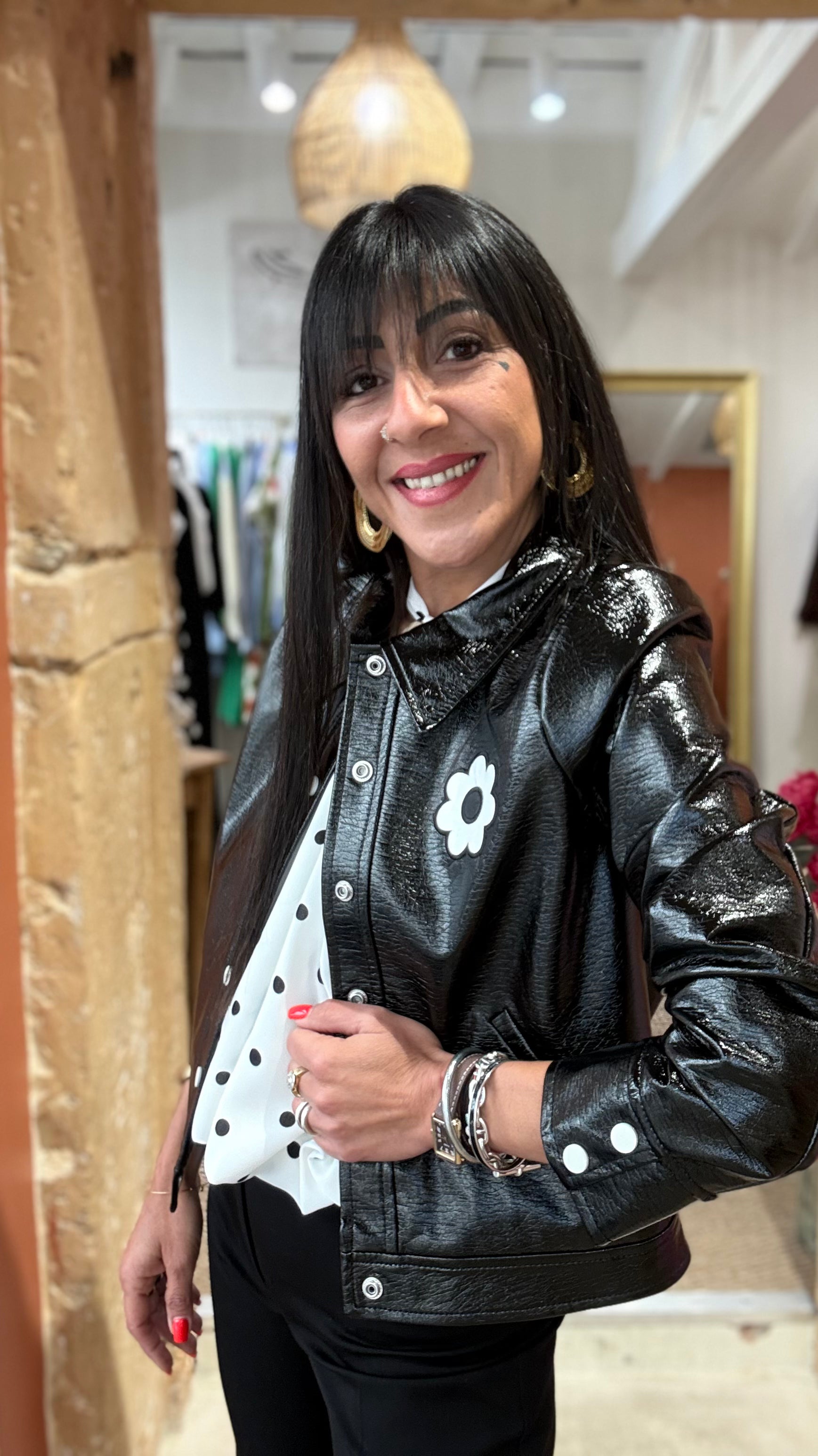 VESTE VINYLNOIR VINTAGE