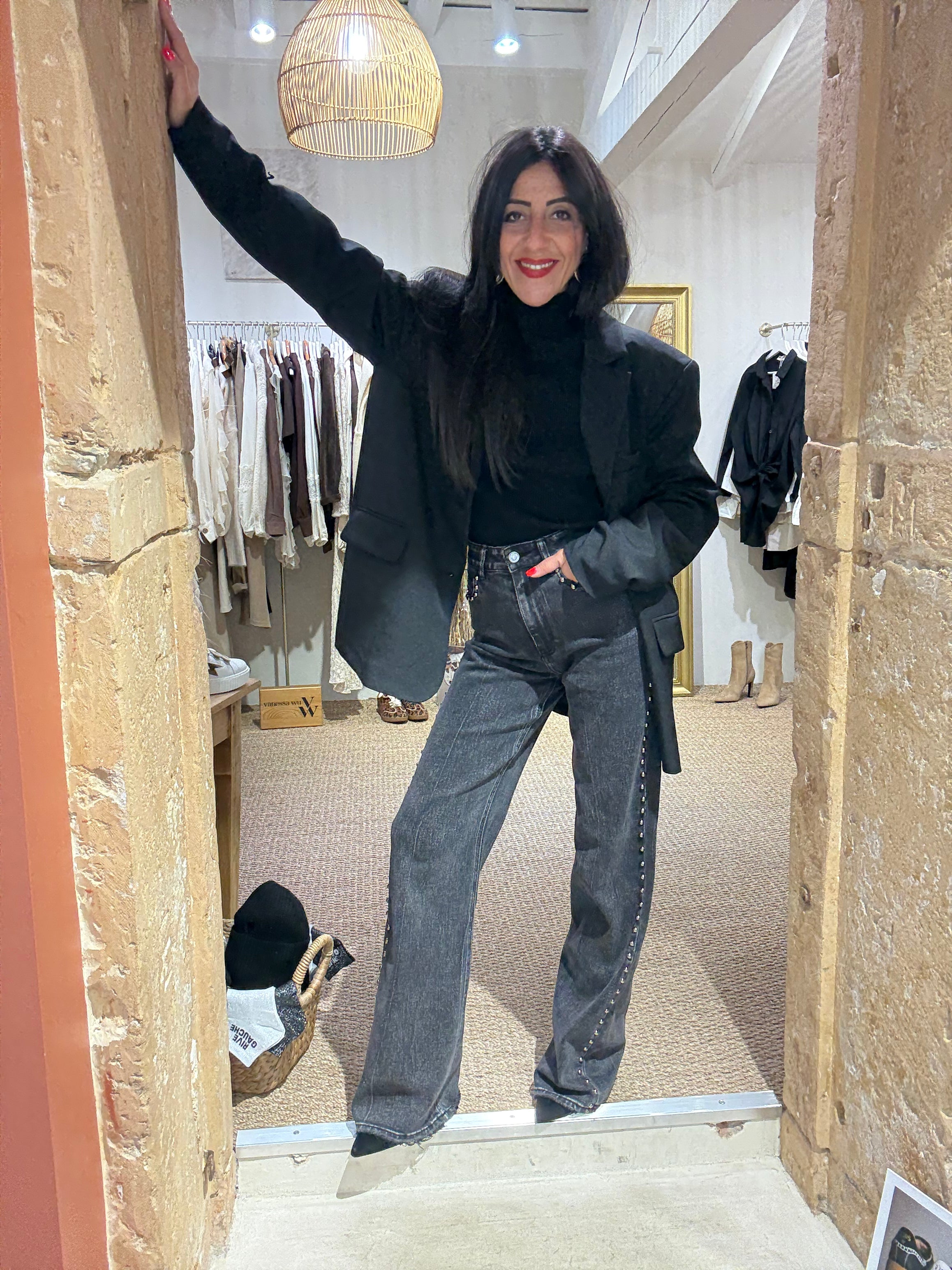 Jeans Bleu ou Noir - Clou