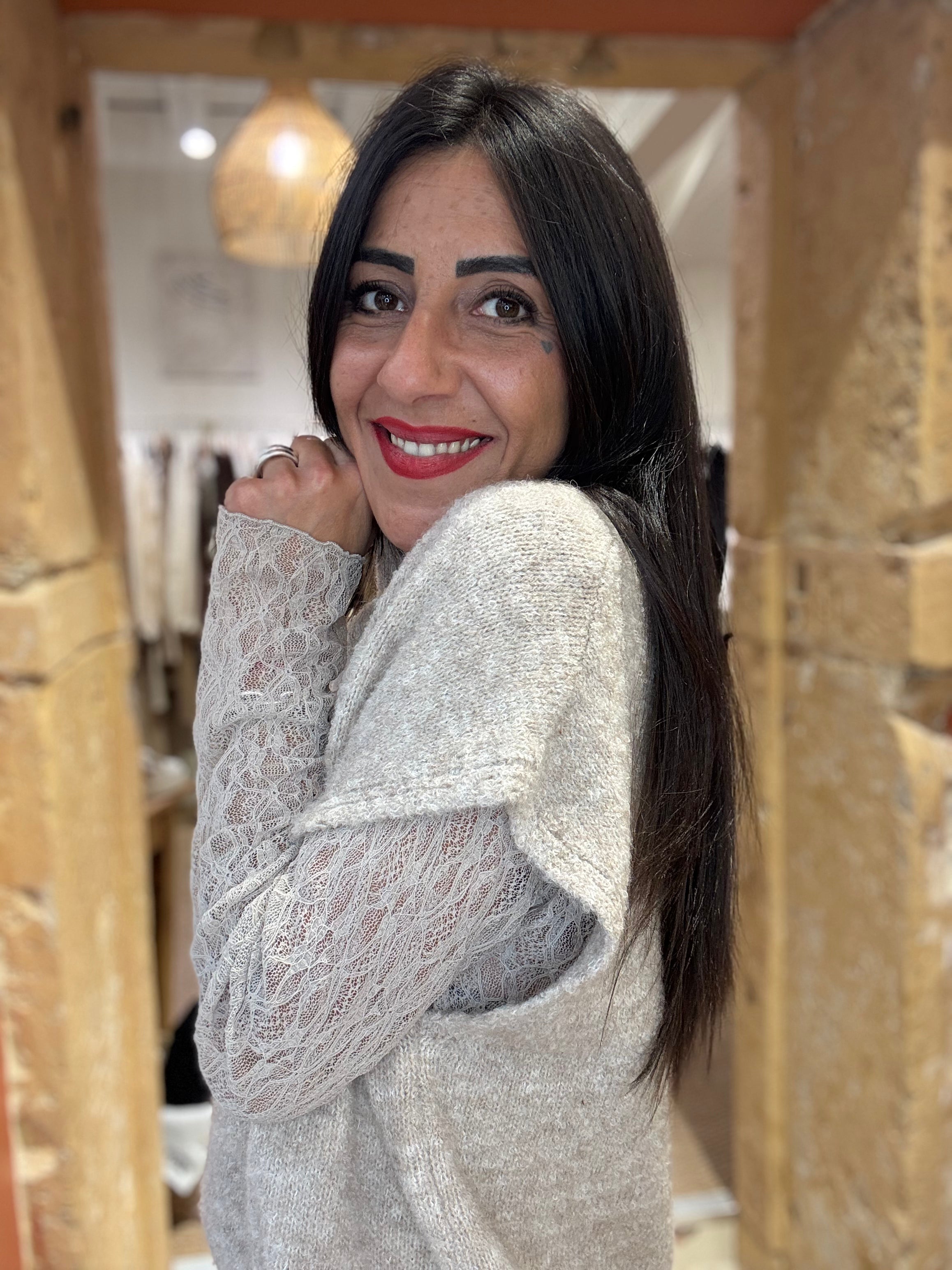 Pull Sans Manches - Dentelle