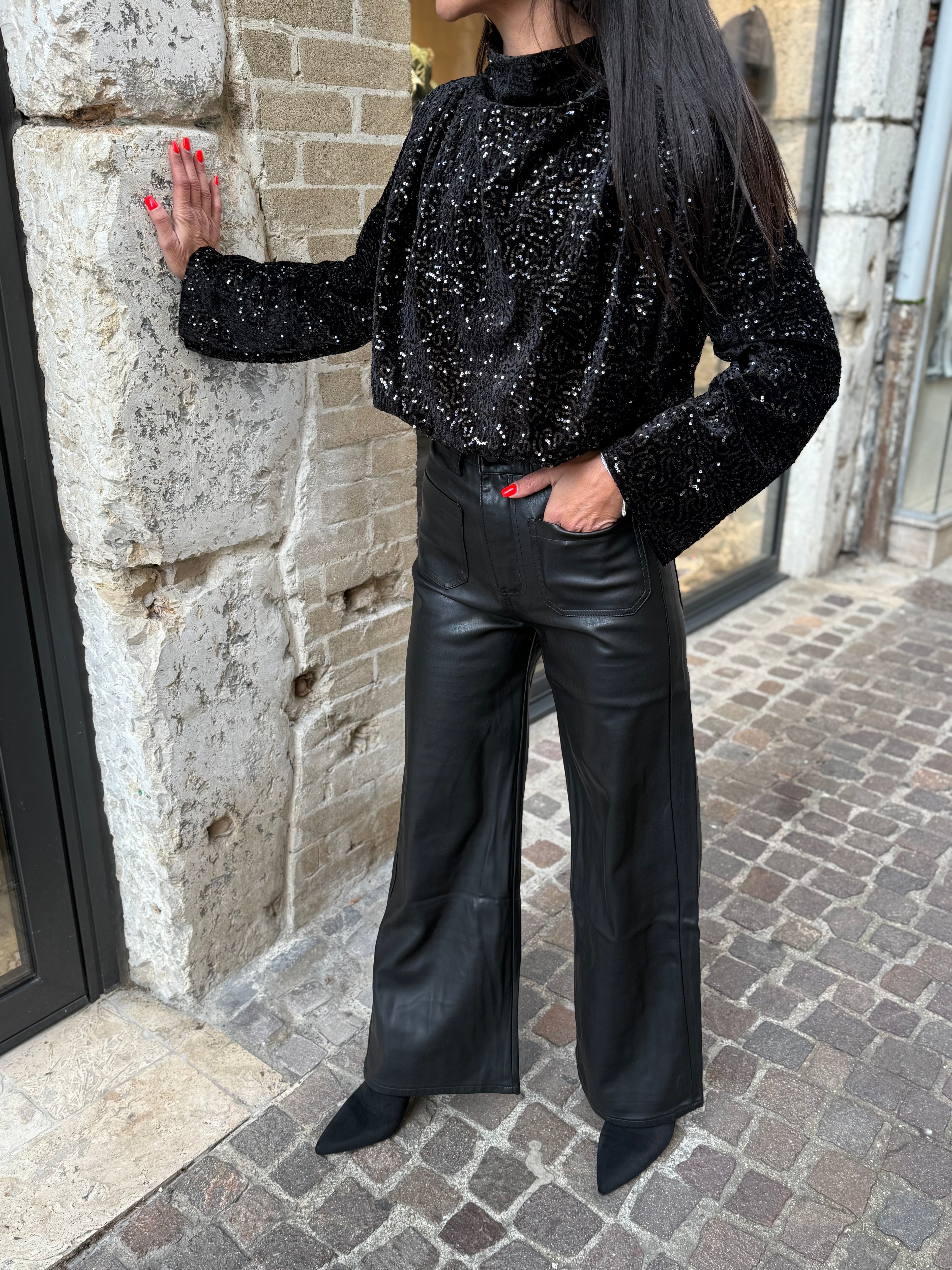 Pantalon Simili - Poche Avant