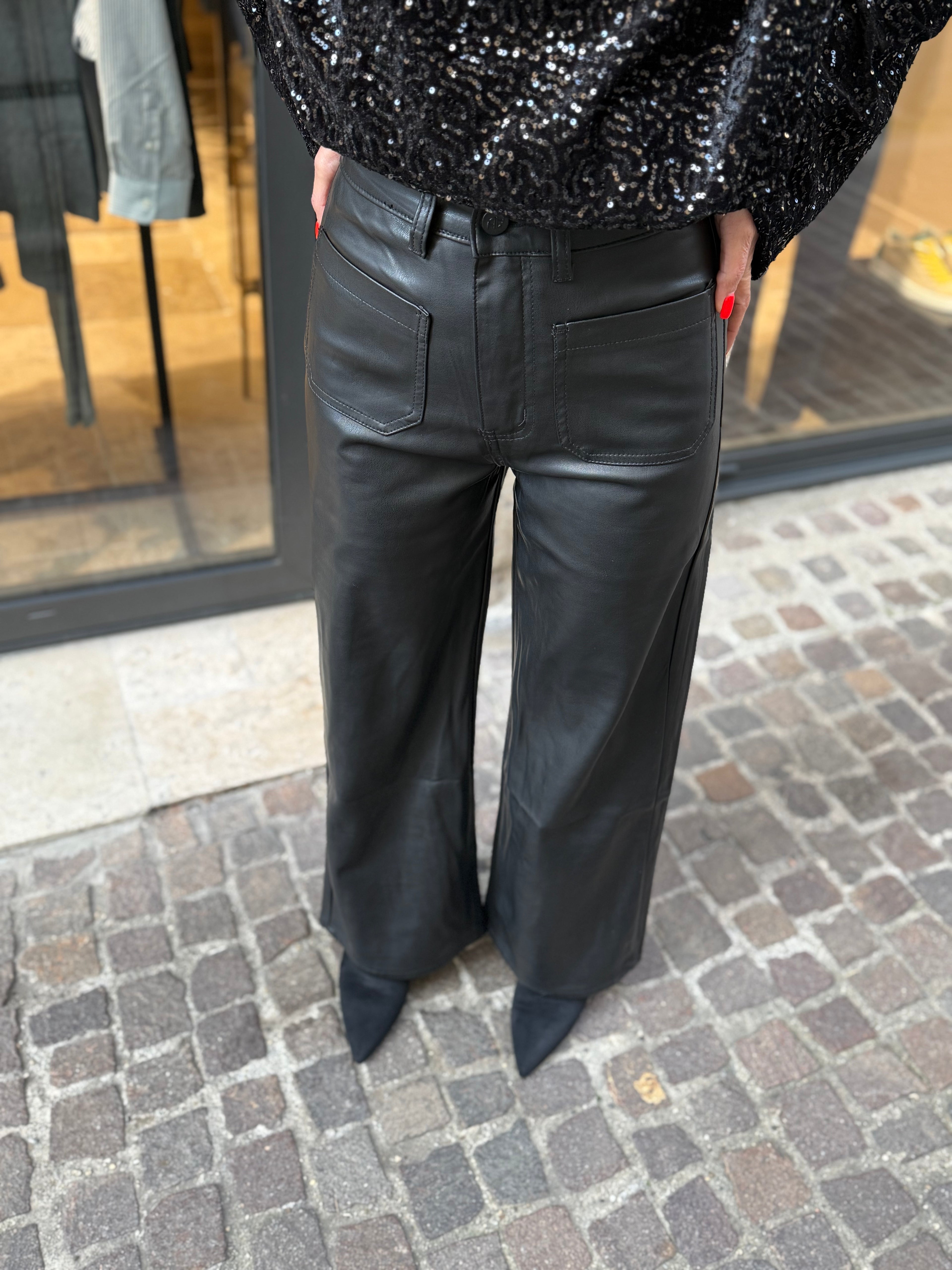 Pantalon Simili - Poche Avant