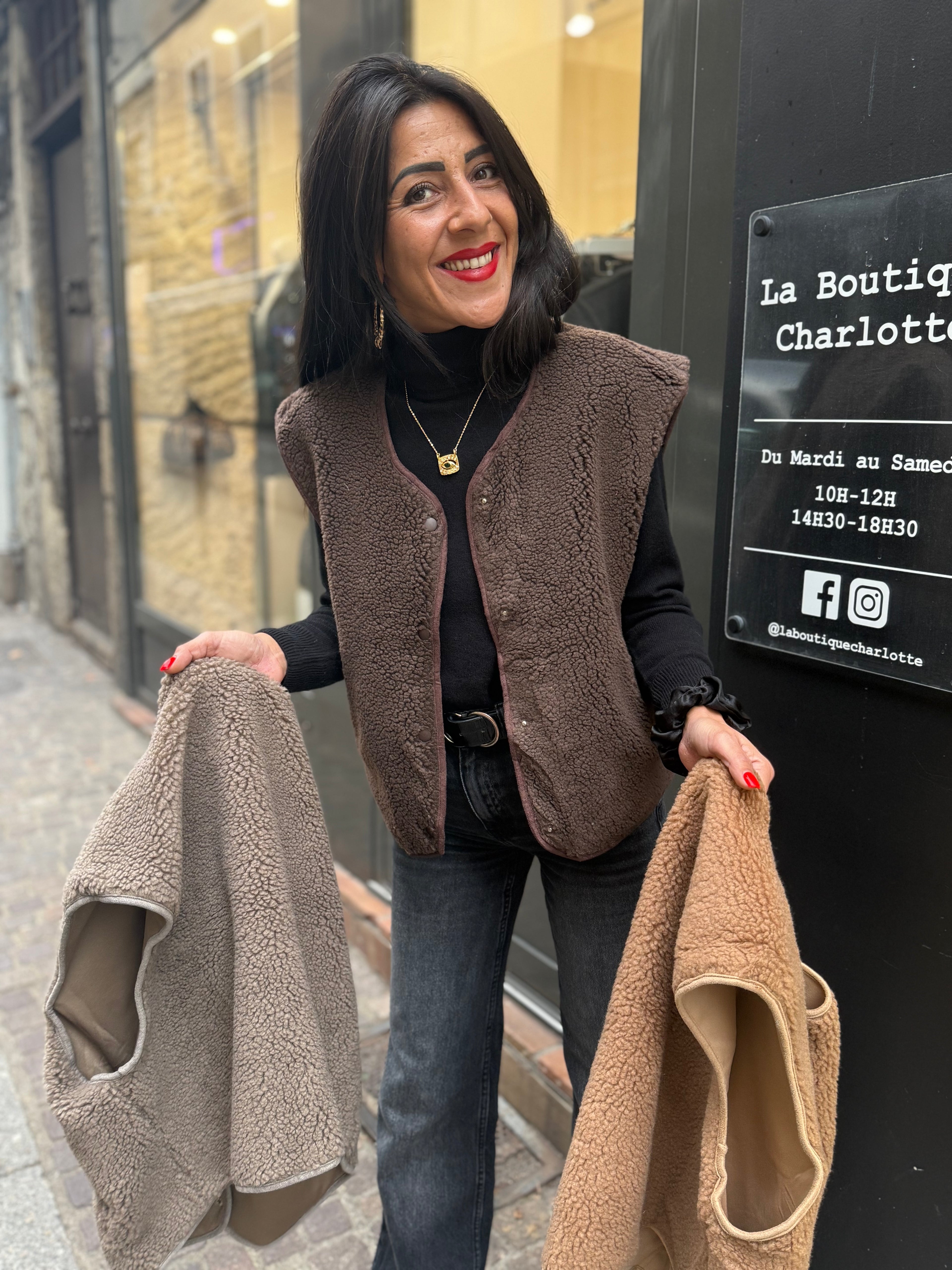 Veste sans manches Teddy