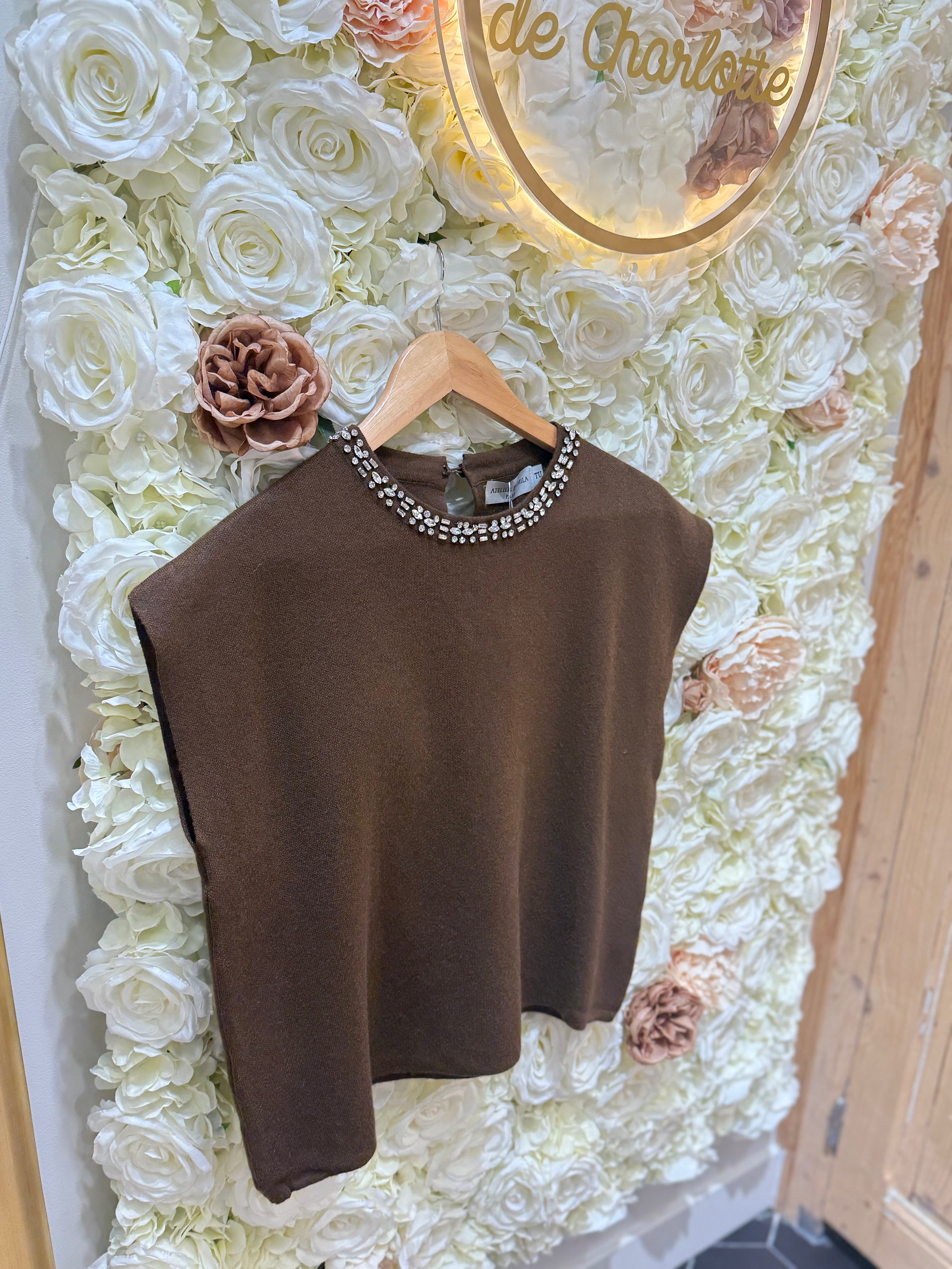 Pull Sans Manches - Strass