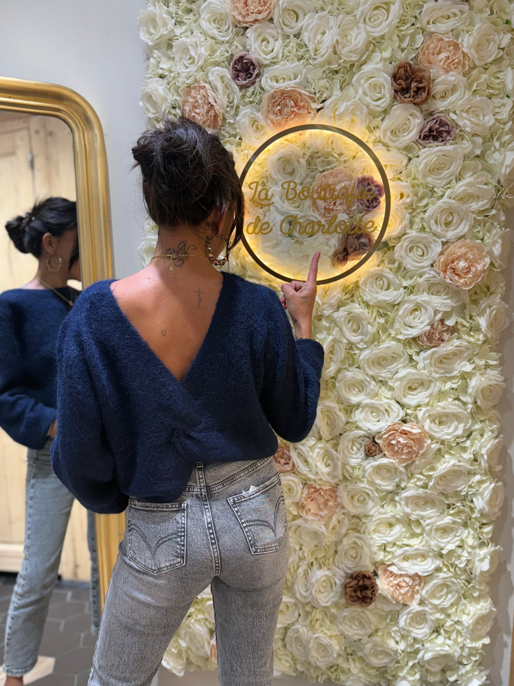 Pull Bleu Cache Coeur