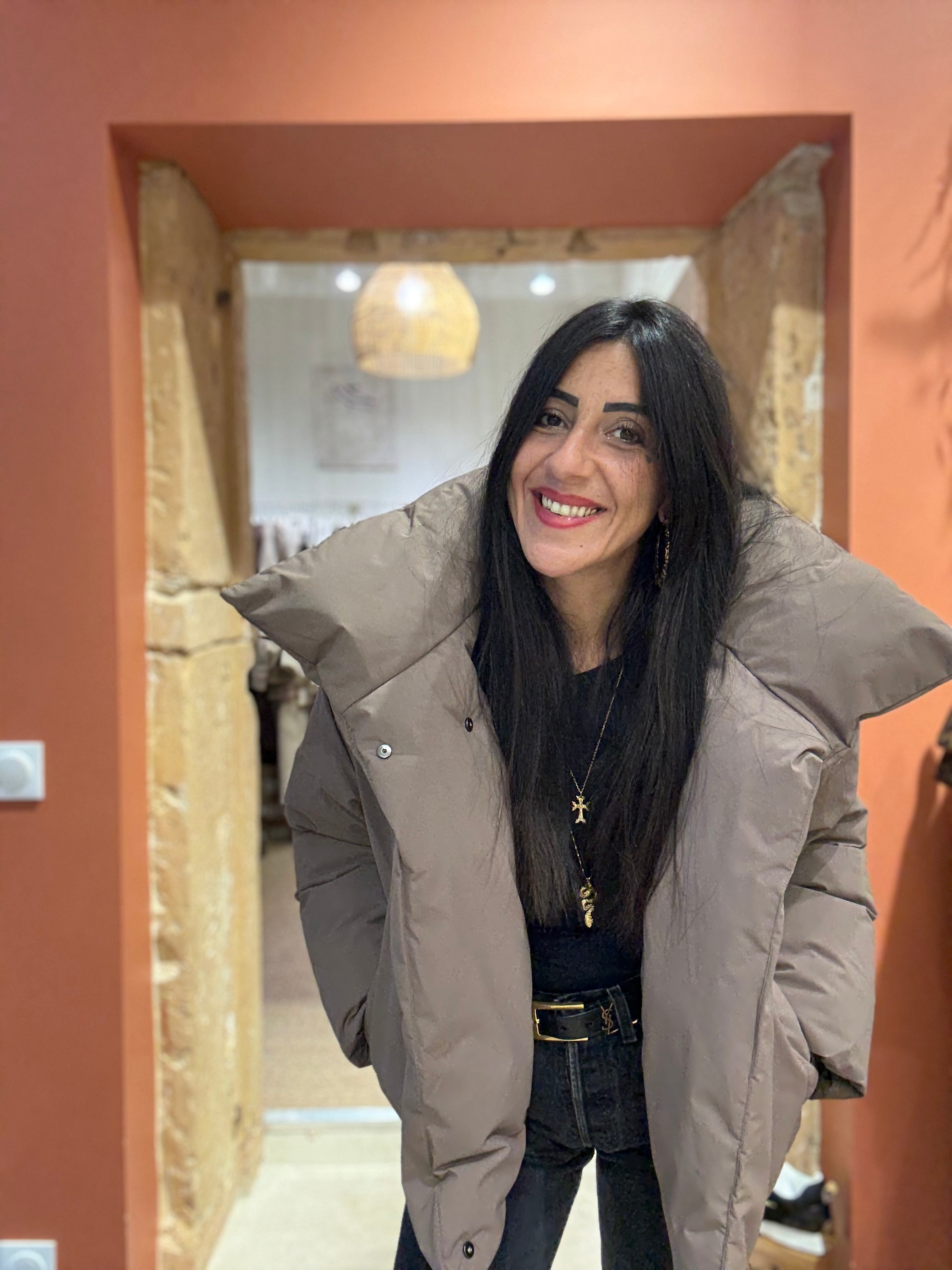 Doudoune Déperlante Taupe